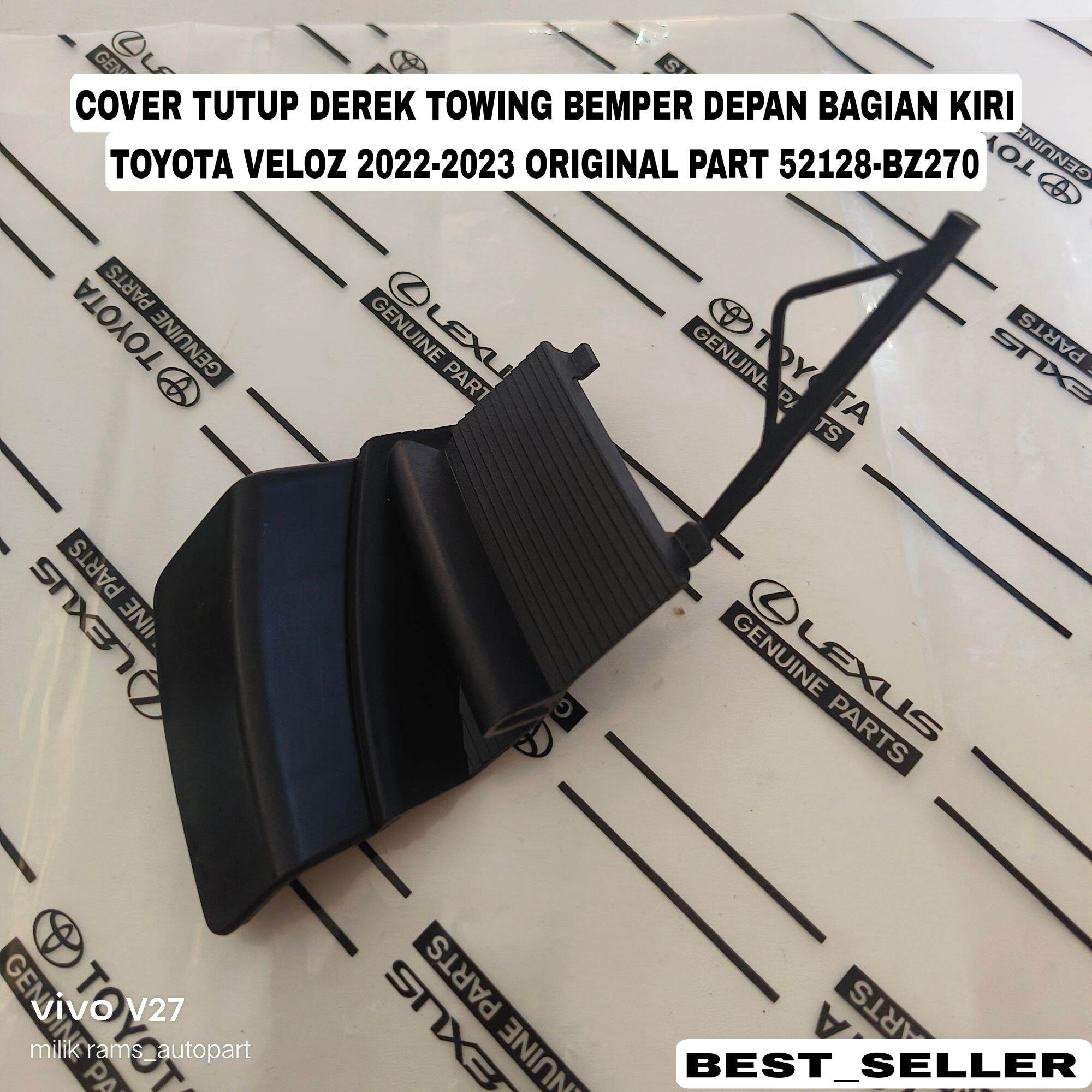 Cover Tutup Bemper Towing Depan Kiri Toyota Veloz 2022-2023 Original Part 52128 BZ-270 Harga 35,000 rupiah*Gratis Ongkir