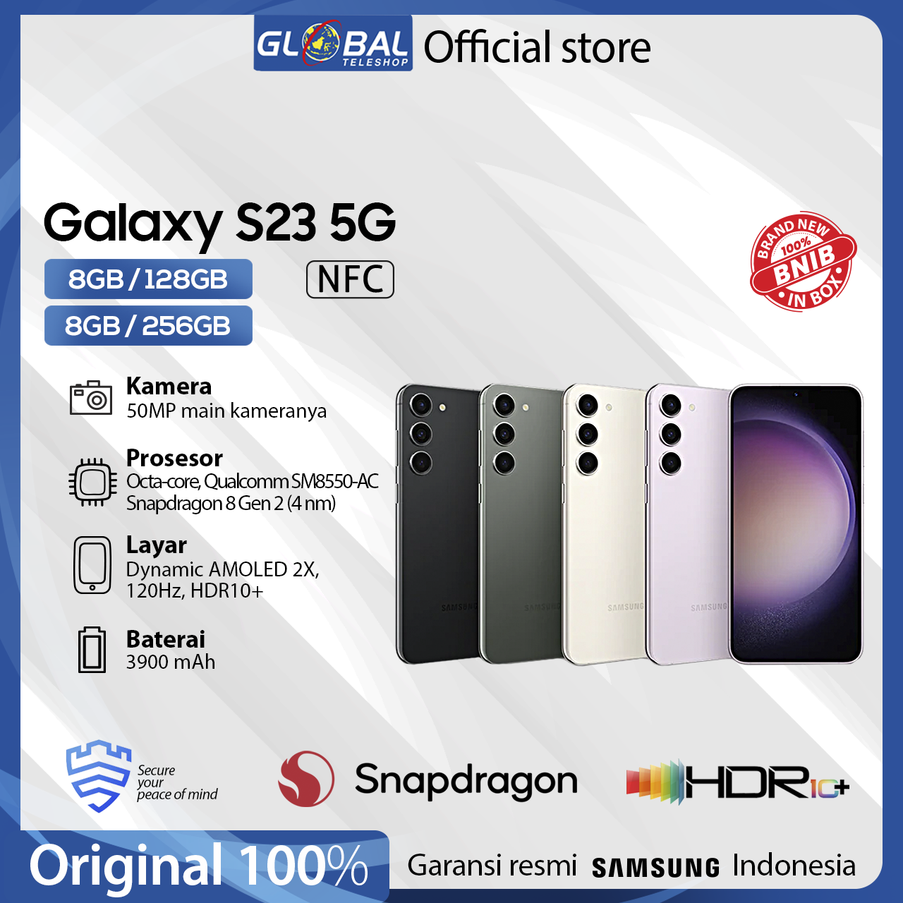 Samsung Galaxy S23 5G Smartphone (8Gb/256Gb) Garansi Resmi Harga  13,039,000 Ringgit*Penghantaran Percuma