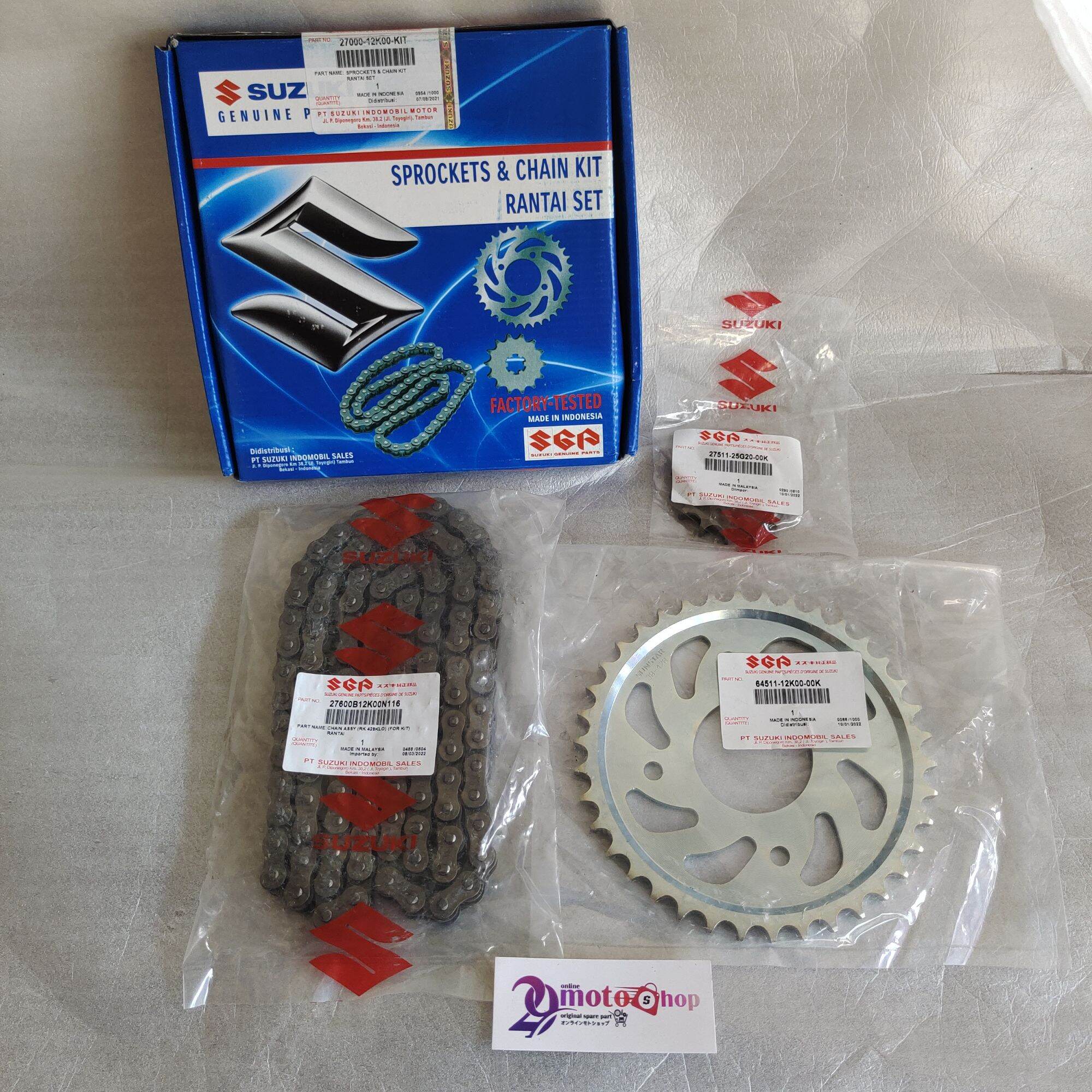 Girset gear set standar satria Fu injeksi original SGP SATU SET