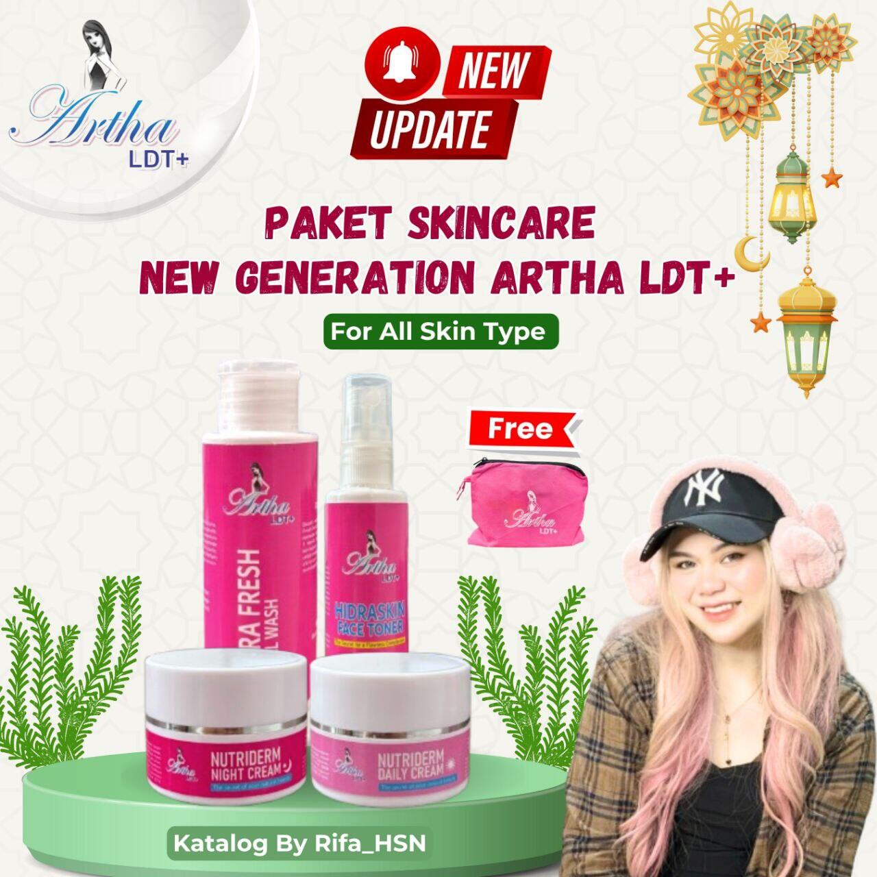 Paket Skincare Wajah For All SKIN ARTHA LDT FREE POUCH