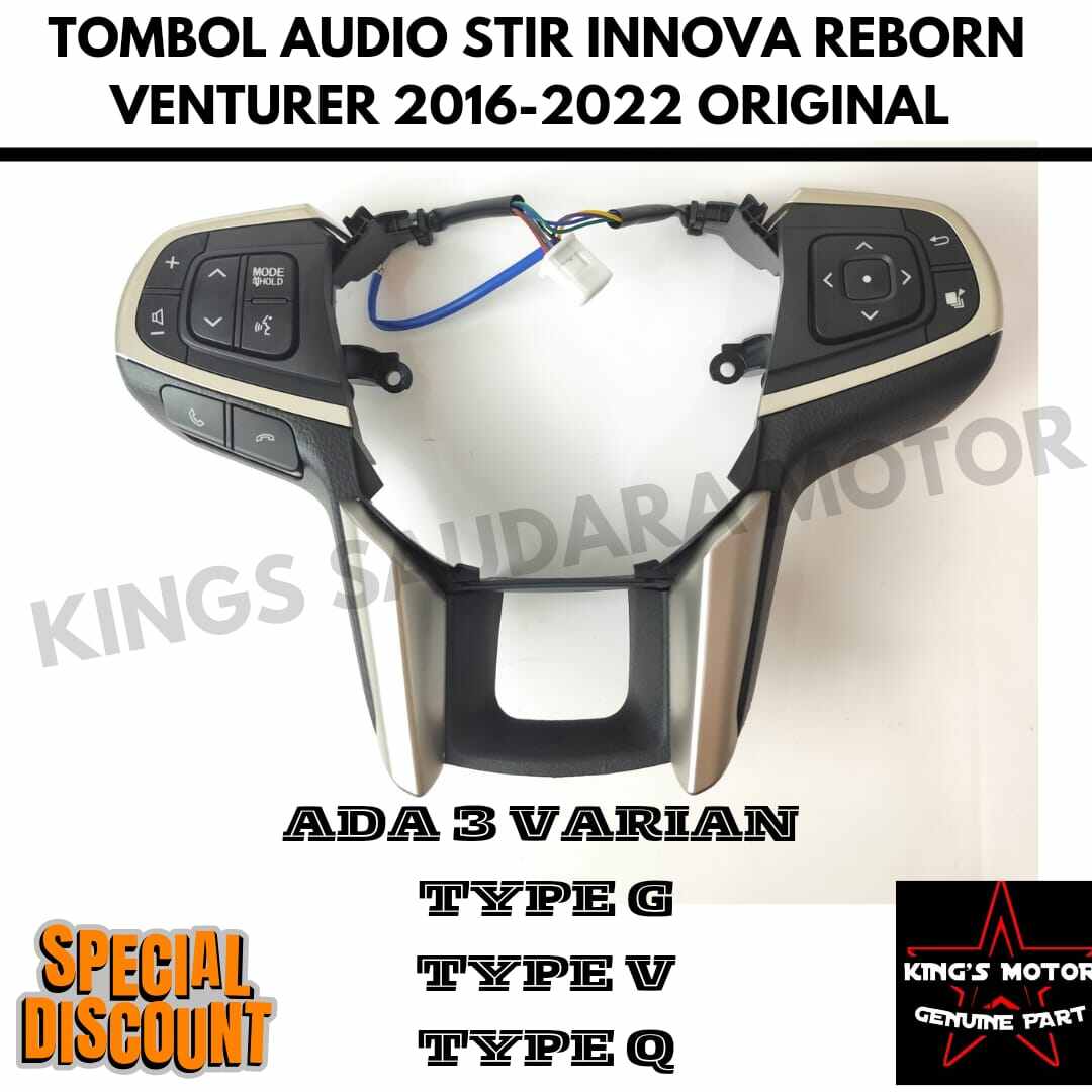 Tombol Audio Stir Innova Reborn Venturer 2016-2022 Original Best Seller Termurah Harga 1,100,000 rupiah*Gratis Ongkir