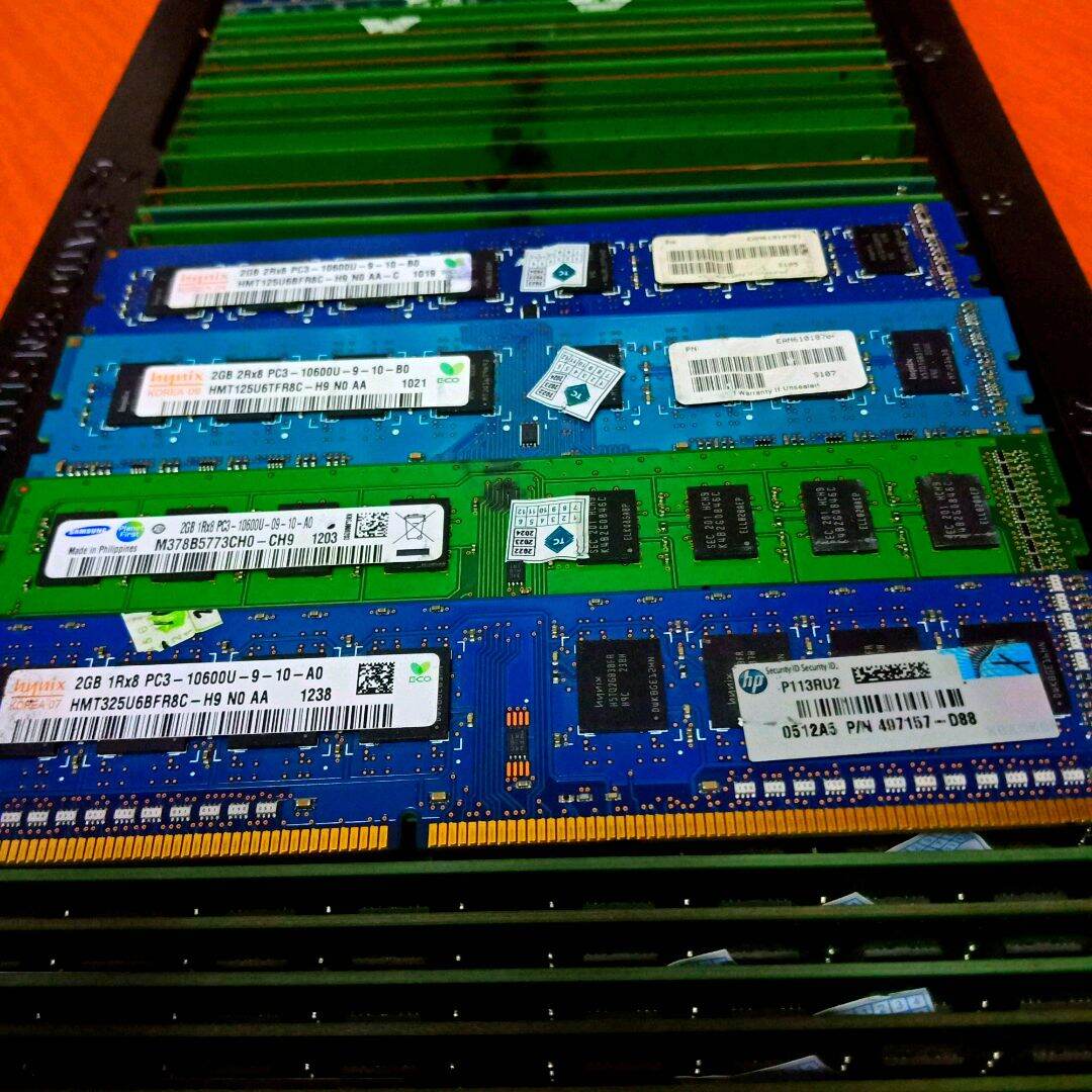 Memory ram cpu/pc 2Gb ddr3 1Rx8 pc3-10600U for all cpu Garansi