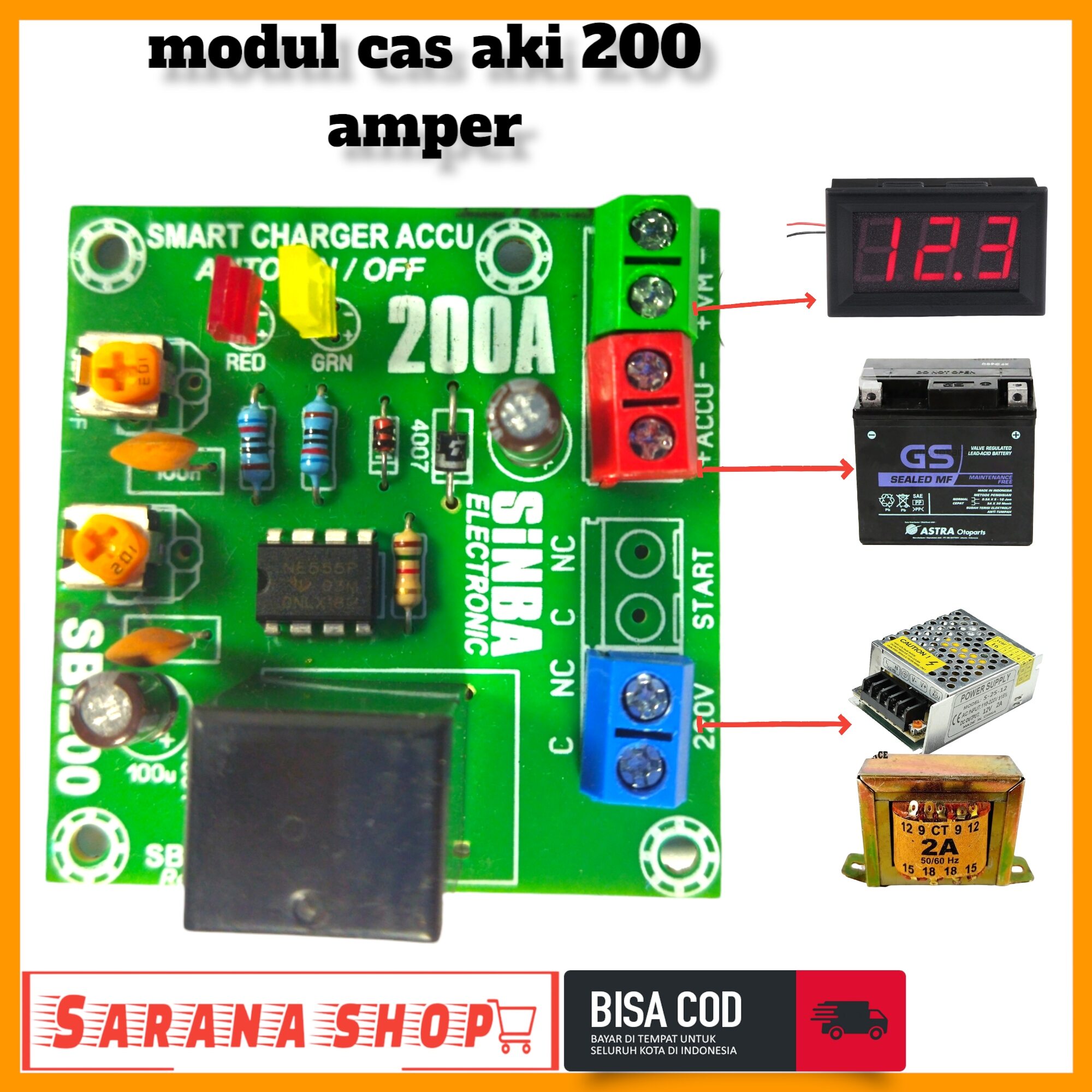 MODUL CAS AKI 200A | Lazada Indonesia