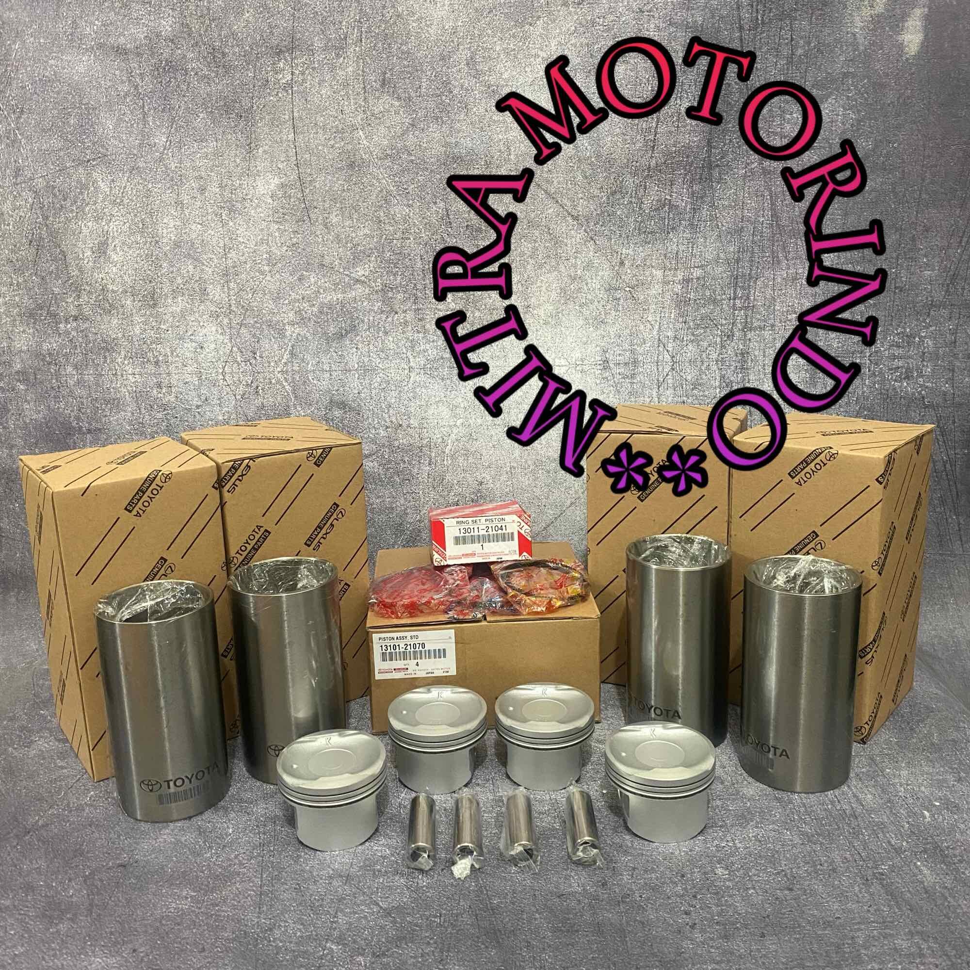 Paket Komplit Piston +Ring+Liner 1Set STD Toyota 1NZ Vios/Yaris Harga 1,451,000 rupiah*Gratis Ongkir