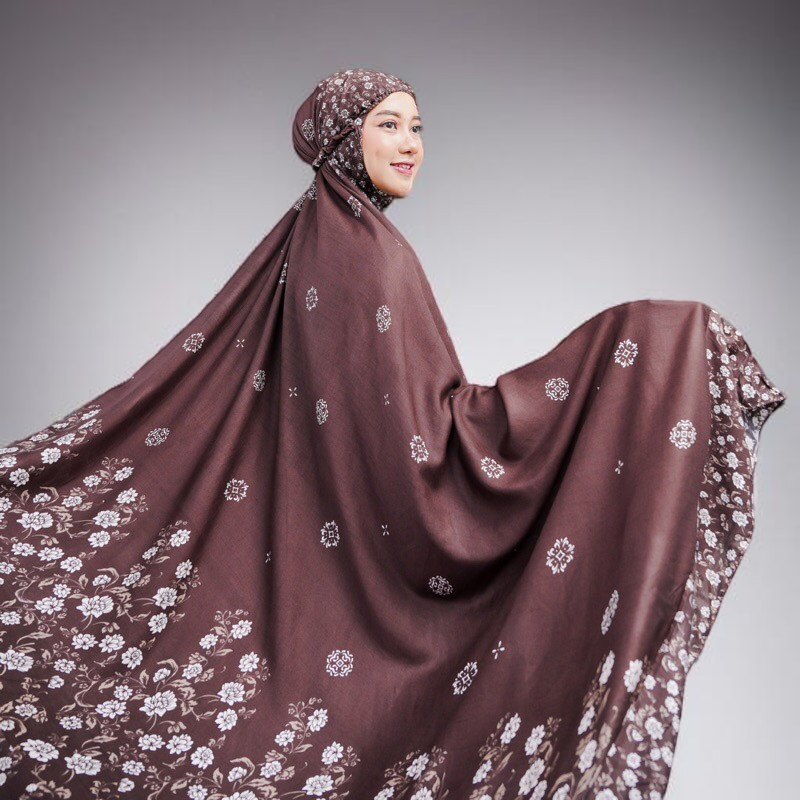 Adult Mukena Premium Rayon Material Super Jumbo Size Asthma Motif
