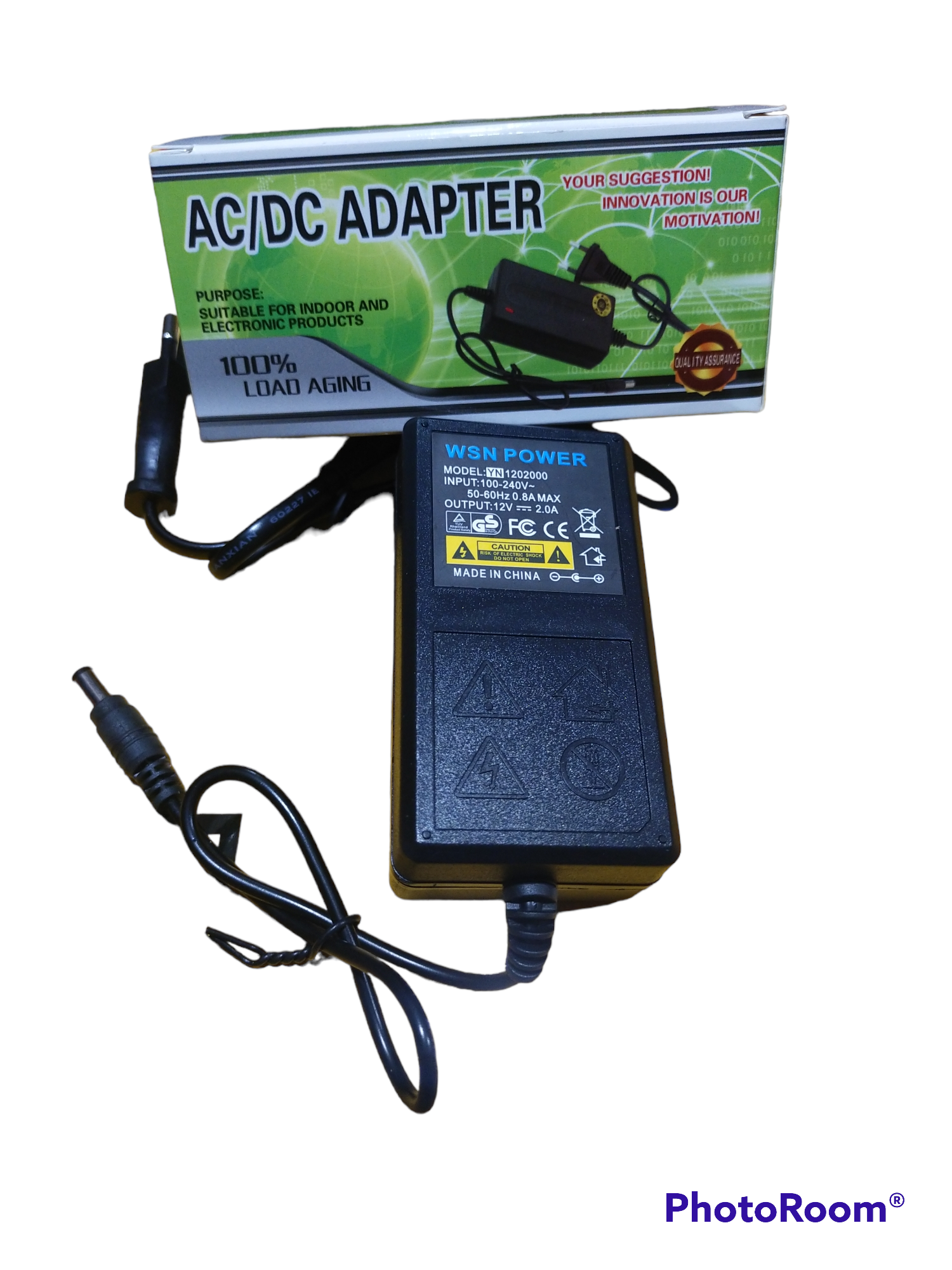 Adaptor DvR Kamera Cctv 12v 2A WSN Power Adapter Camera Cctv Lampu LED