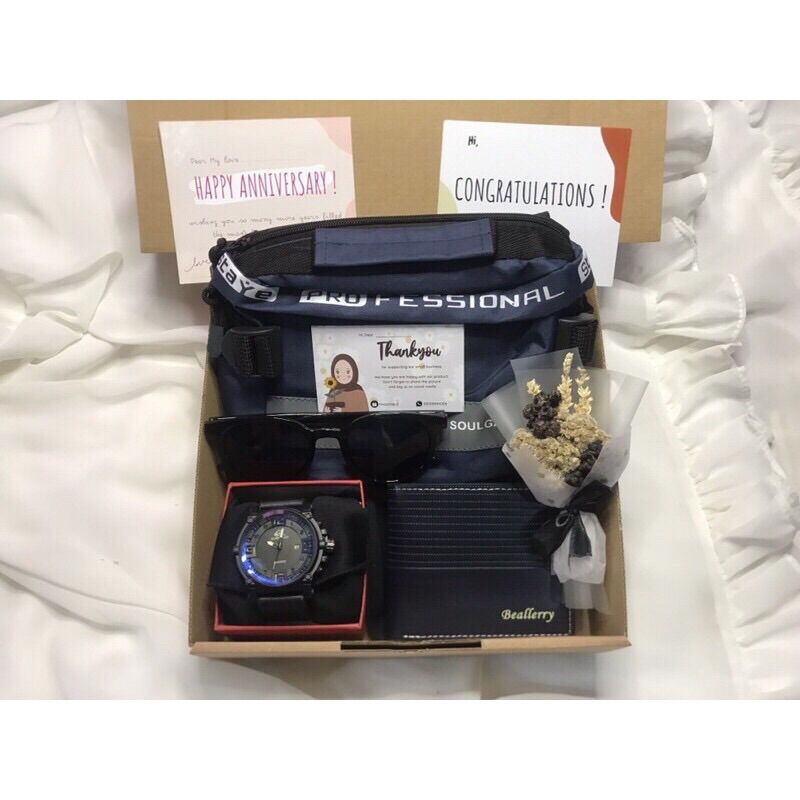 Paket Hampres Cowok Kado ulang tahun/ Anniversary/ surpise doi