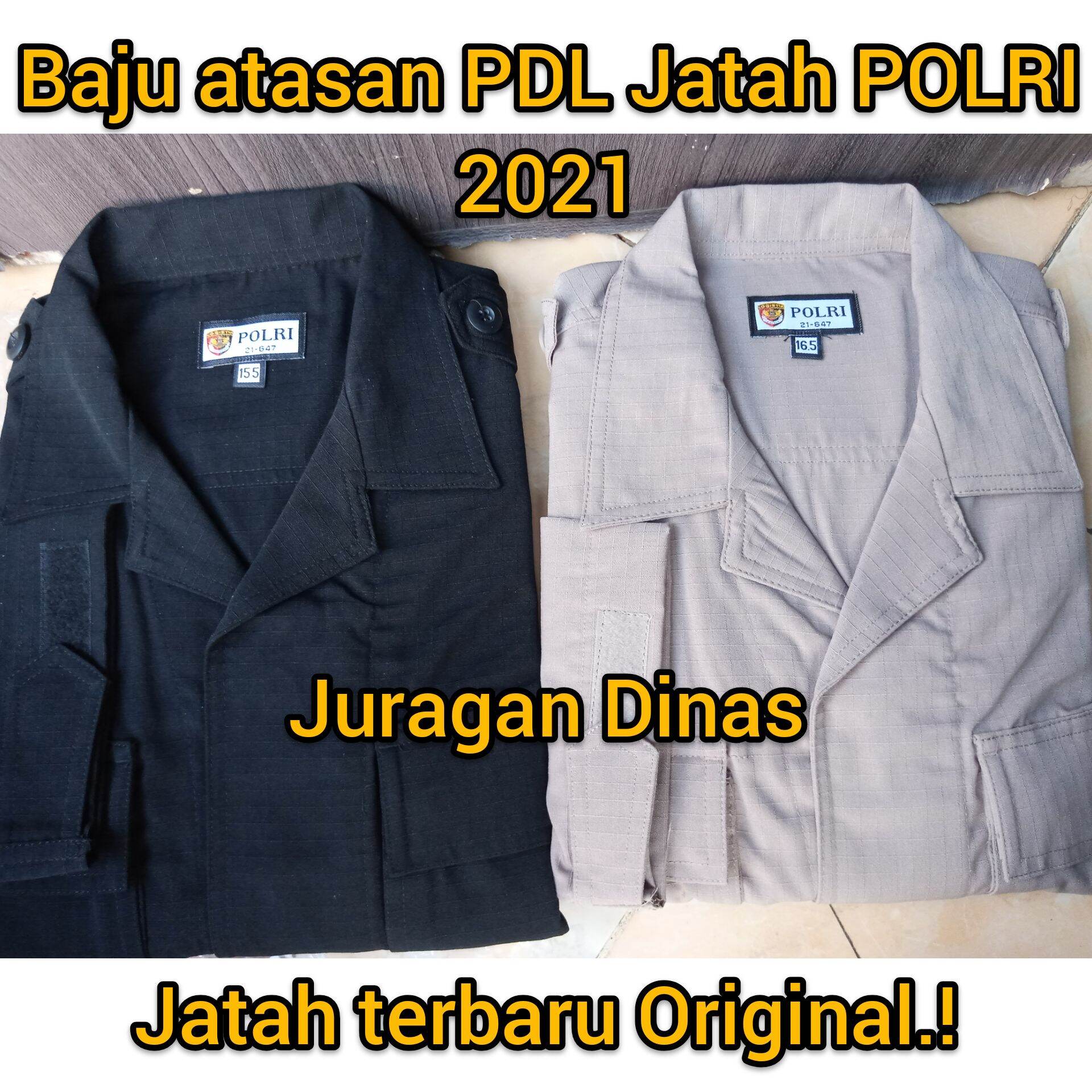 Atasan Baju PDL Hitam / Coklat Jatah POLRI terbaru 2021