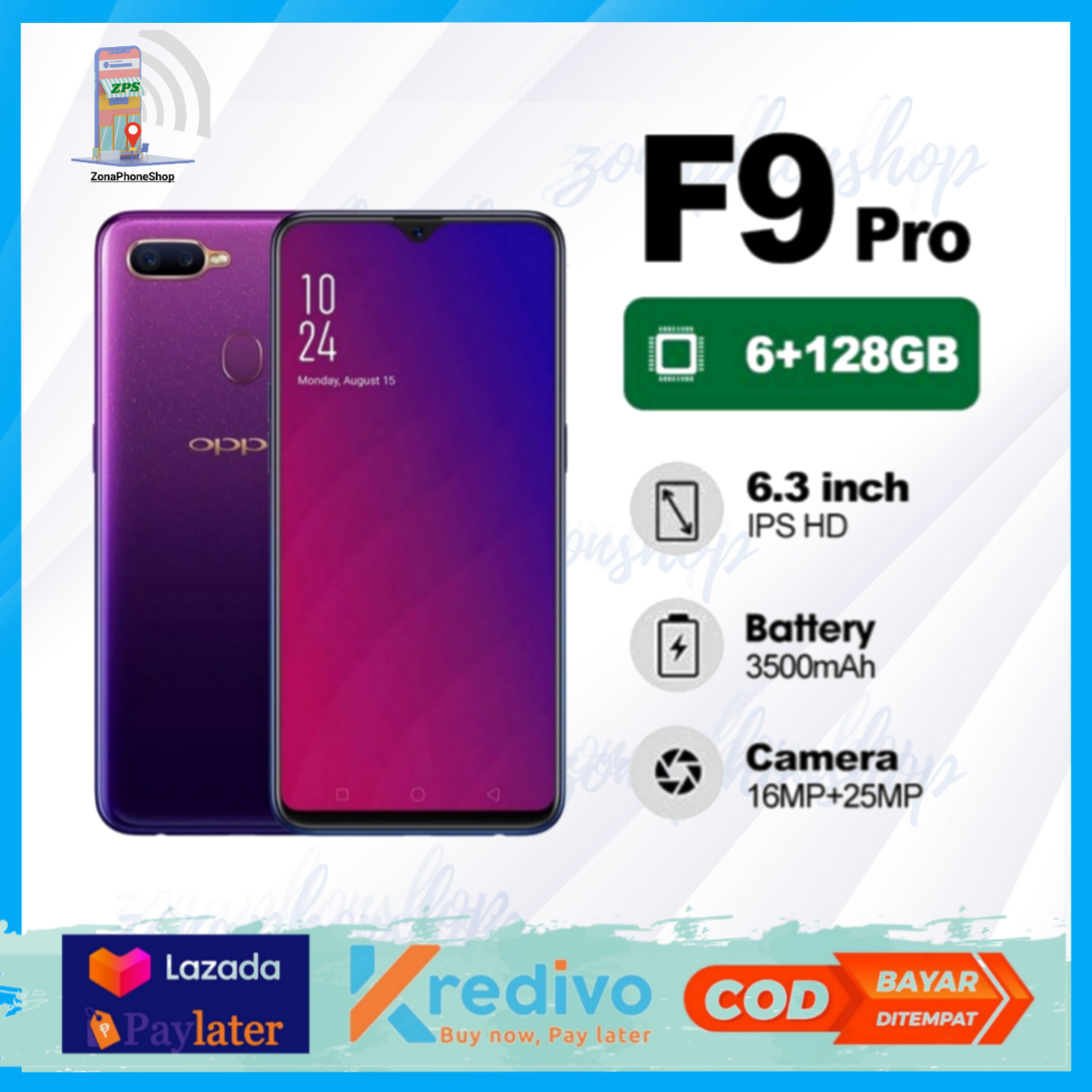 Smartphone F9 6/128 & F5 4/64 android best seller Harga 564,000 rupiah*Gratis Ongkir