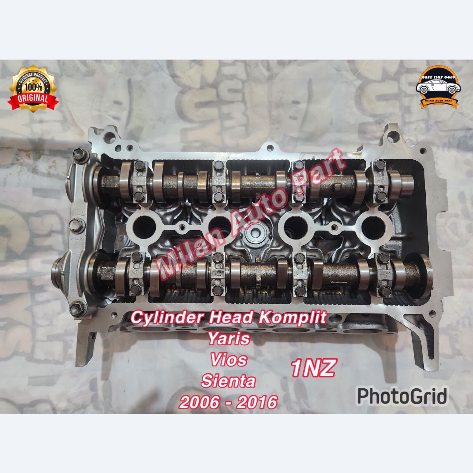Silinder Cylinder Head Yaris Vios Sienta 2006 2007 2008 2009 2010 2011 2012 2013 2014 2015 2016 1NZ Harga 7,000,000 rupiah*Gratis Ongkir