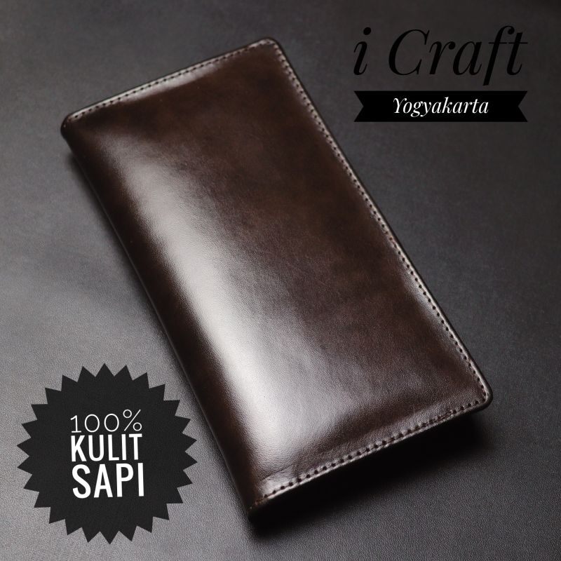 Dompet Kulit Sapi Panjang Pria Wanita Dompet Panjang Kulit