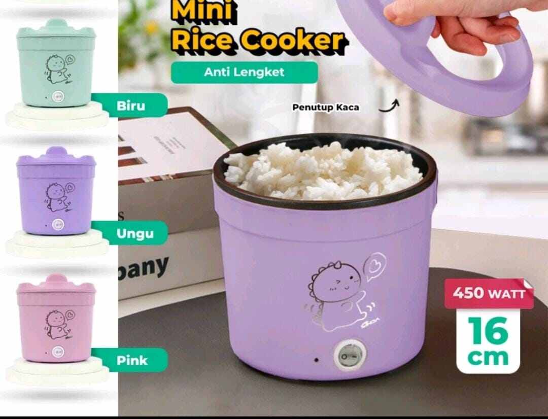 Mini rice cooker / panci listrik anti lengket 1 liter