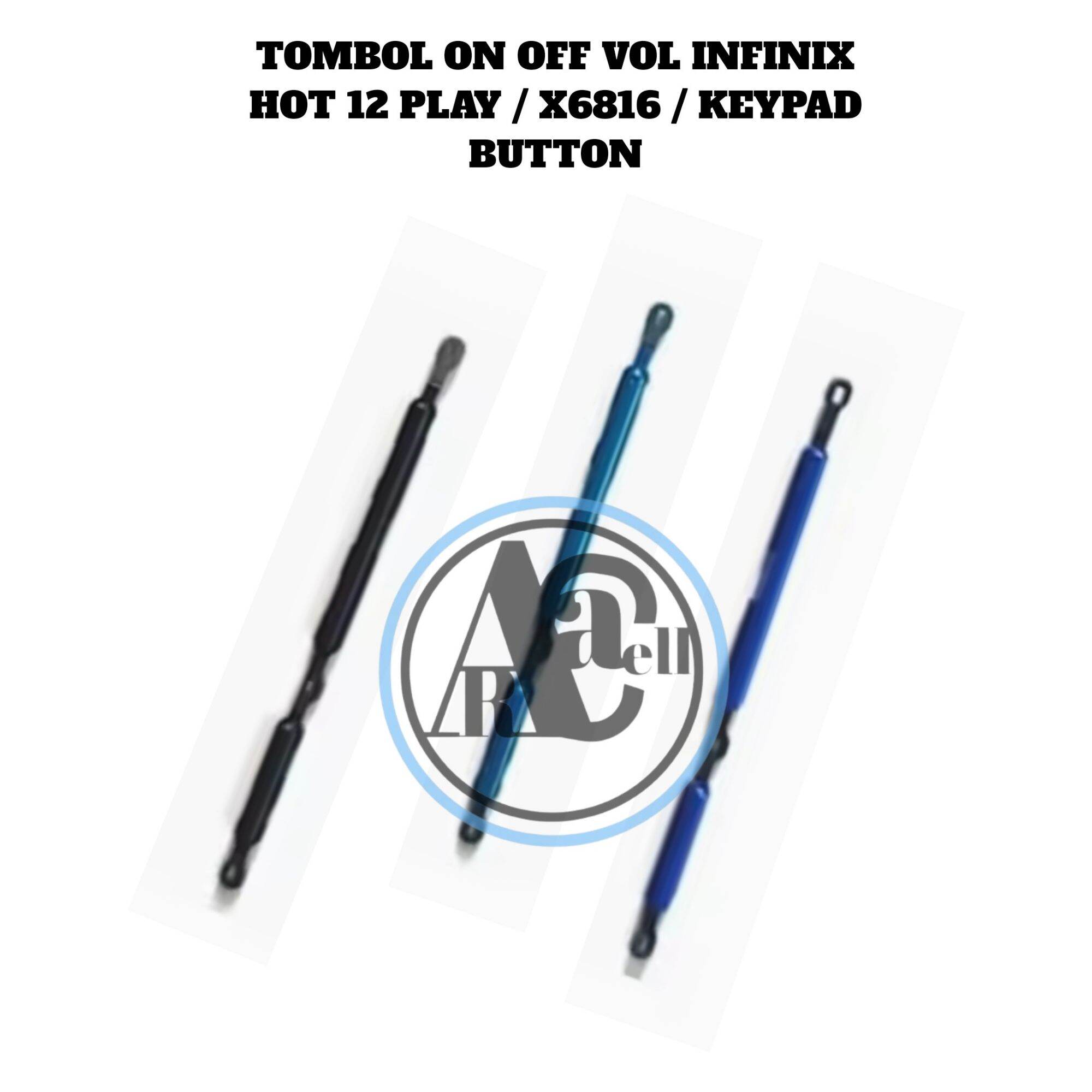 TOMBOL ON OFF VOL INFINIX HOT 12 PLAY / X6816 / KEYPAD BUTTON Harga 9,000 rupiah*Gratis Ongkir