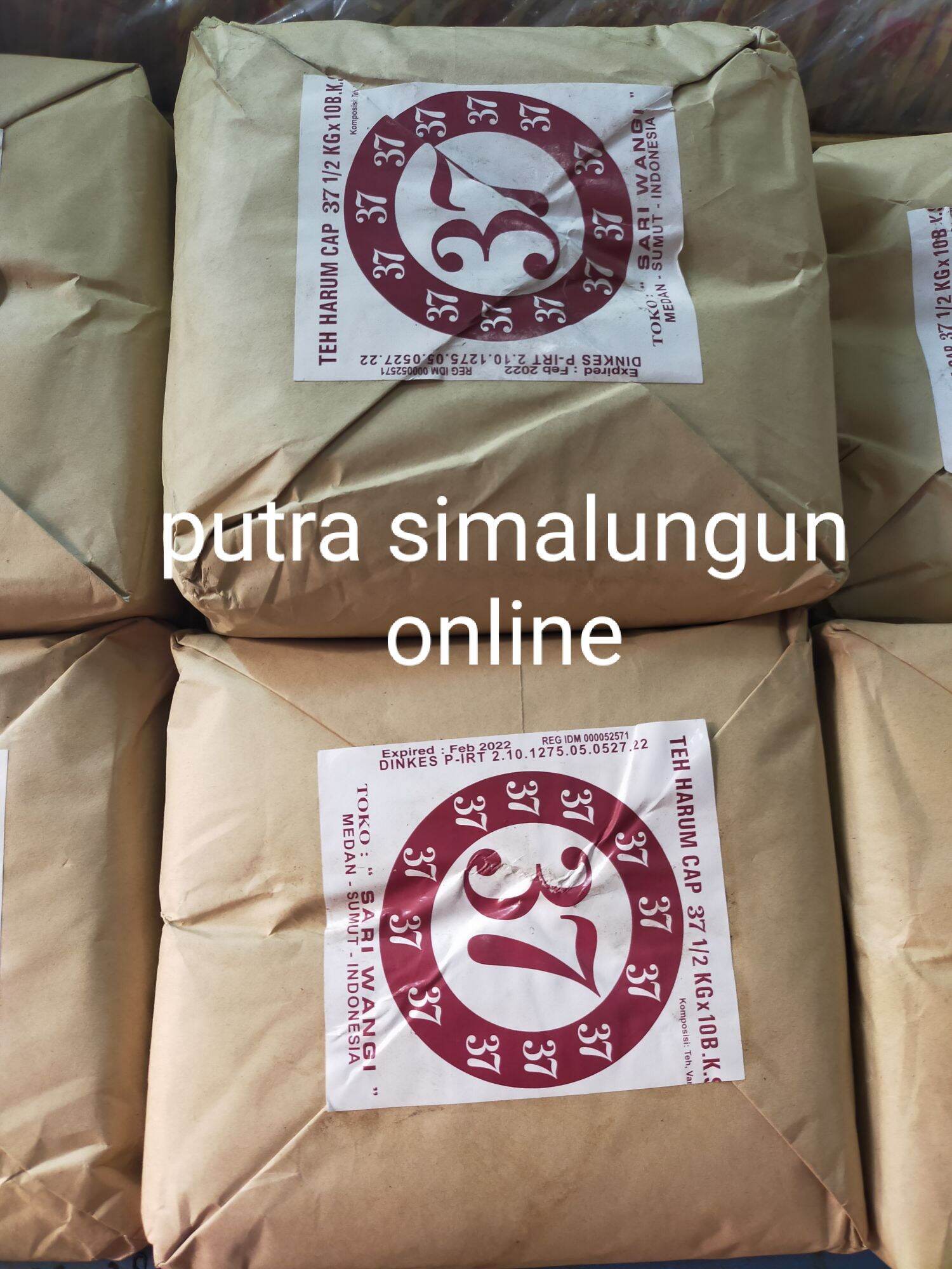 Teh 37 / Teh bubuk Medan 1bal isi 10bks ukuran 250gram