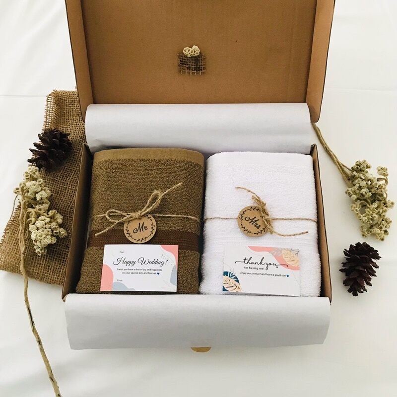 (Gift Box) Kado Handuk Couple Hampers Kado Bingkisan