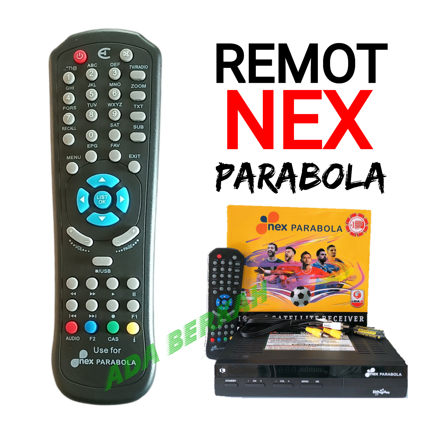 Remot Nex Parabola Kuning Harga 12,900 rupiah*Gratis Ongkir