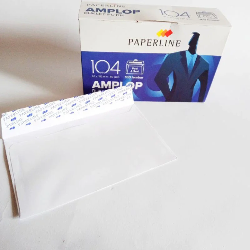 Amplop Putih Kecil Paperline 104 pps / 80 gsm/100 lbr. 