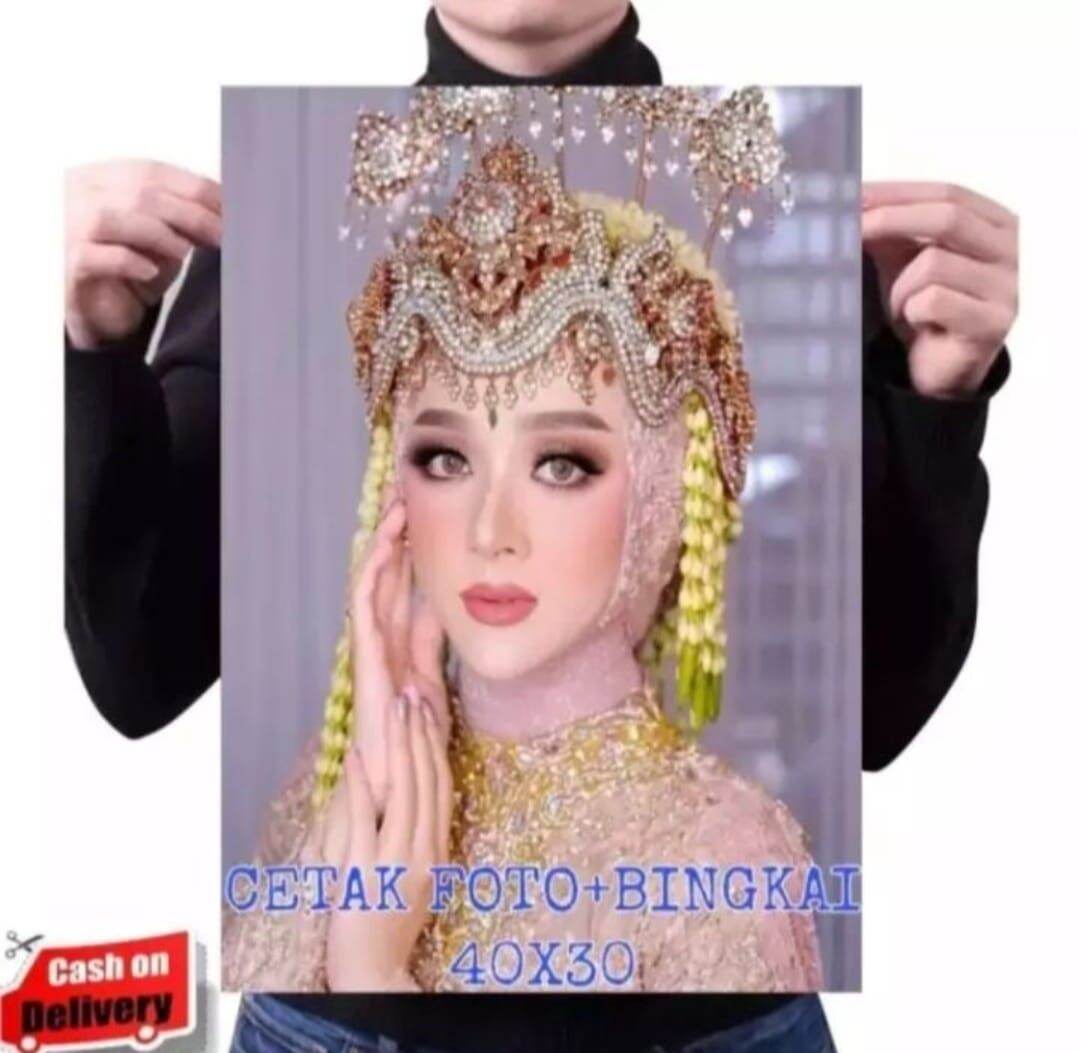CETAK FOTO 20R SUDAH DI BINGKAI MDF BESAR MURAH