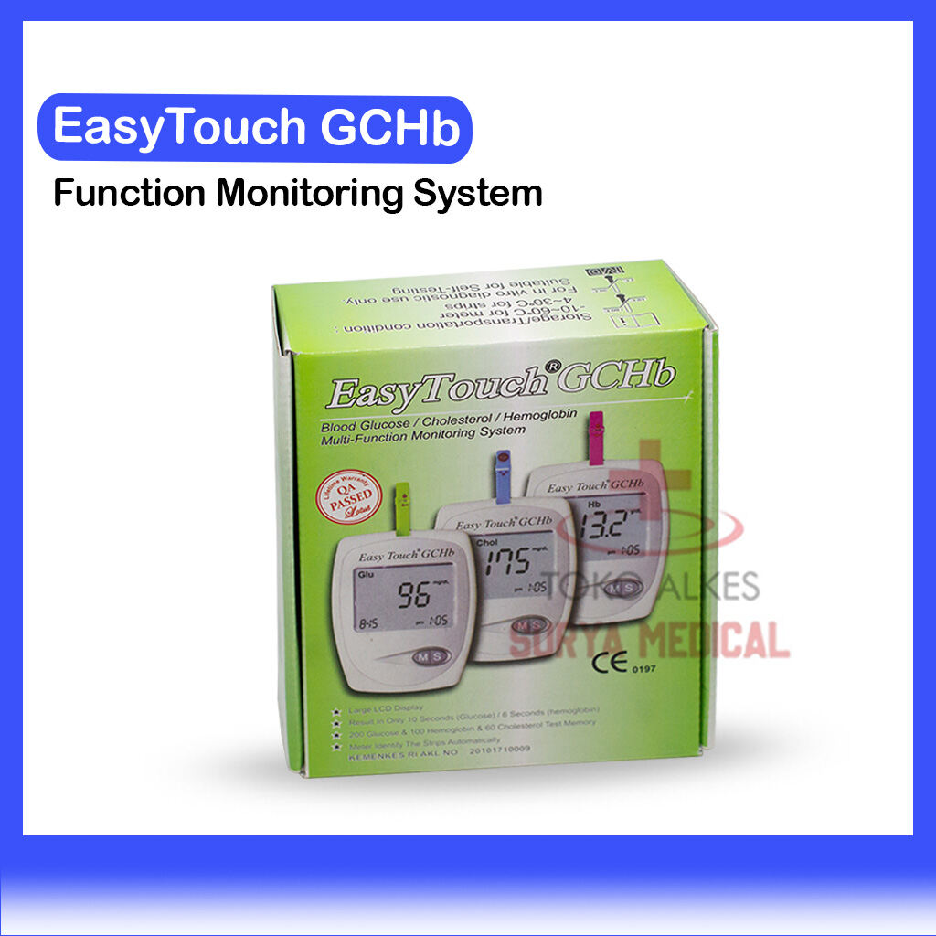 Easy Touch GCHb Alat Cek Darah 3in1 Tes Gula Darah Kolesterol Hemoglobin Lazada Indonesia