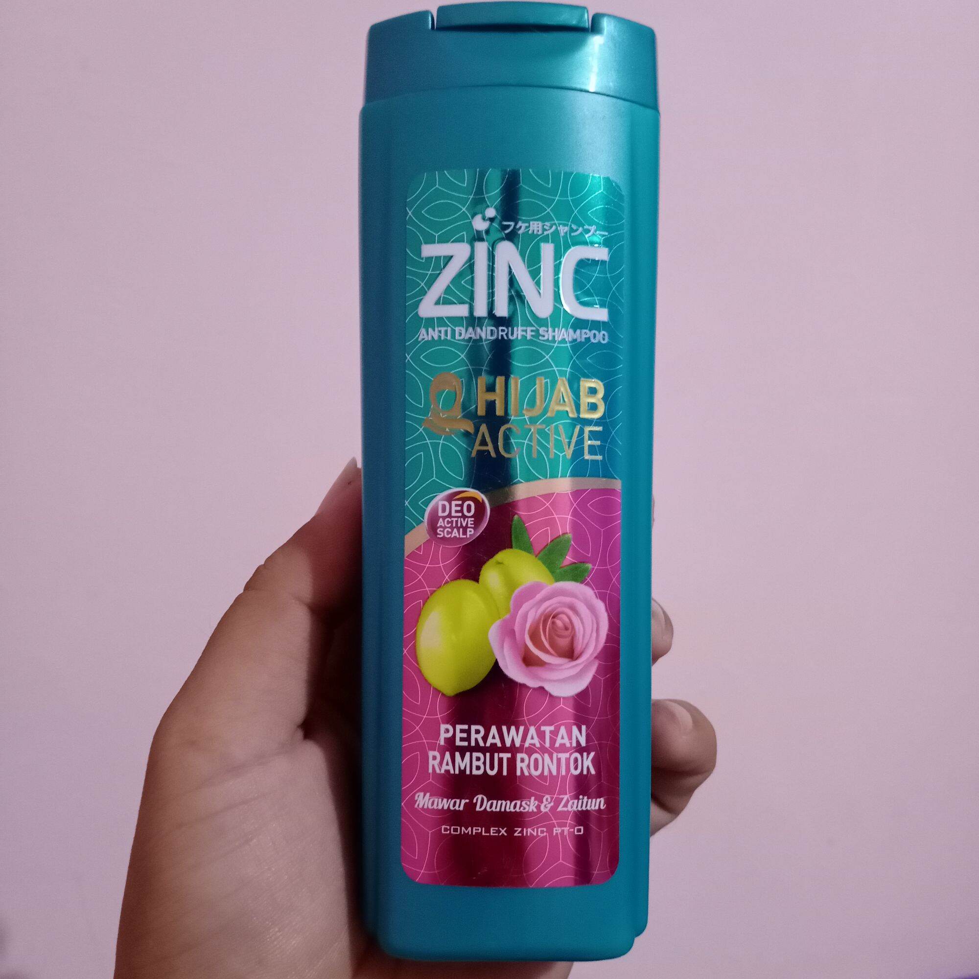 Zinc Anti Dandruff Shampo Hijab Active Perawatan Rambut Rontok MAWAR