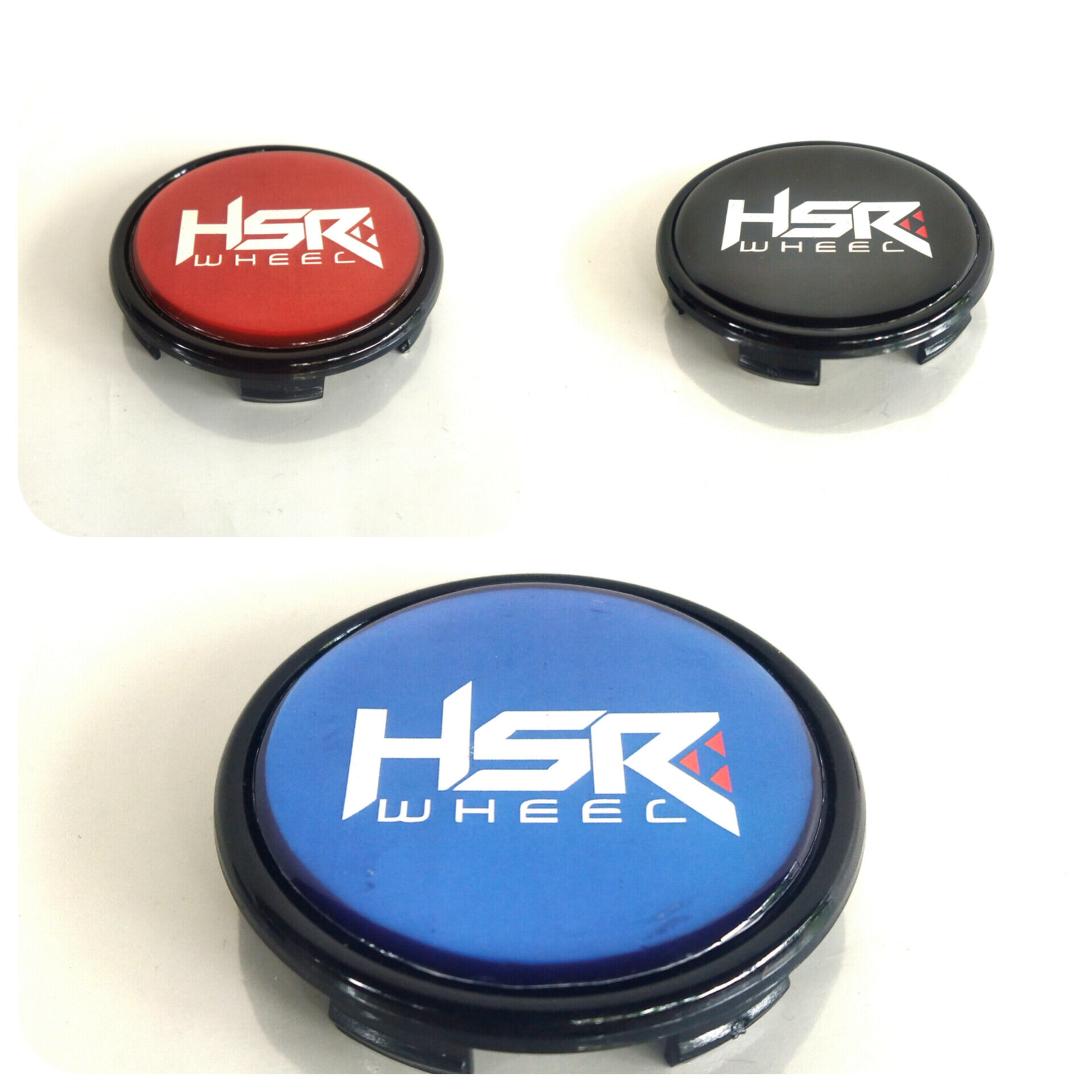 TUTUP TENGAH VELG BAN MOBIL VARIASI DATAR STIKER HSR BAHAN RESIN DIAMETER TOPI 7.5CM Harga 24,300 rupiah*Gratis Ongkir