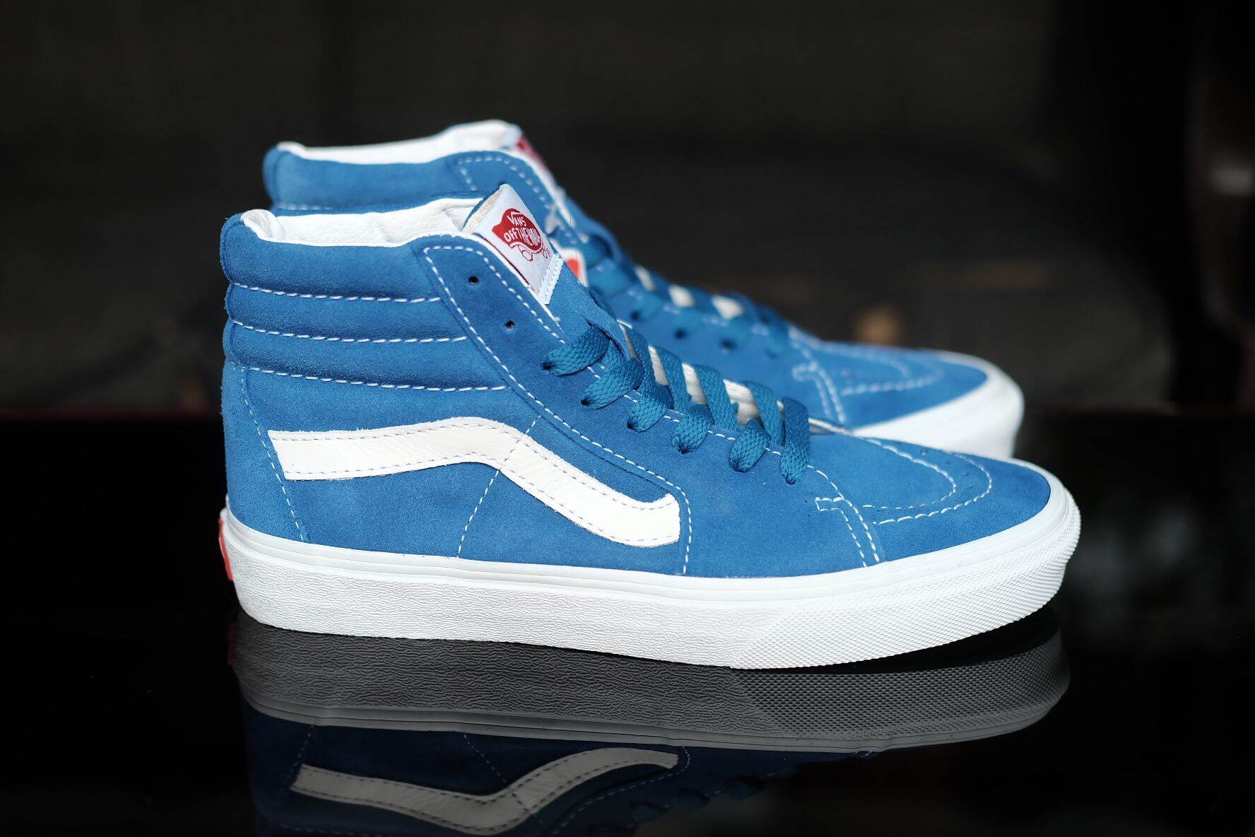 vans blue high