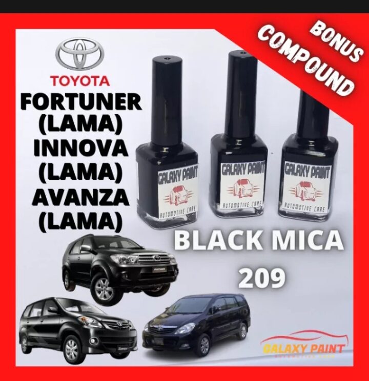 Cat Mobil Oles Toyota Black Hitam Mica Penghilang Baret Lecet Body Bodi Mudah Murah Harga 50,000 rupiah*Gratis Ongkir