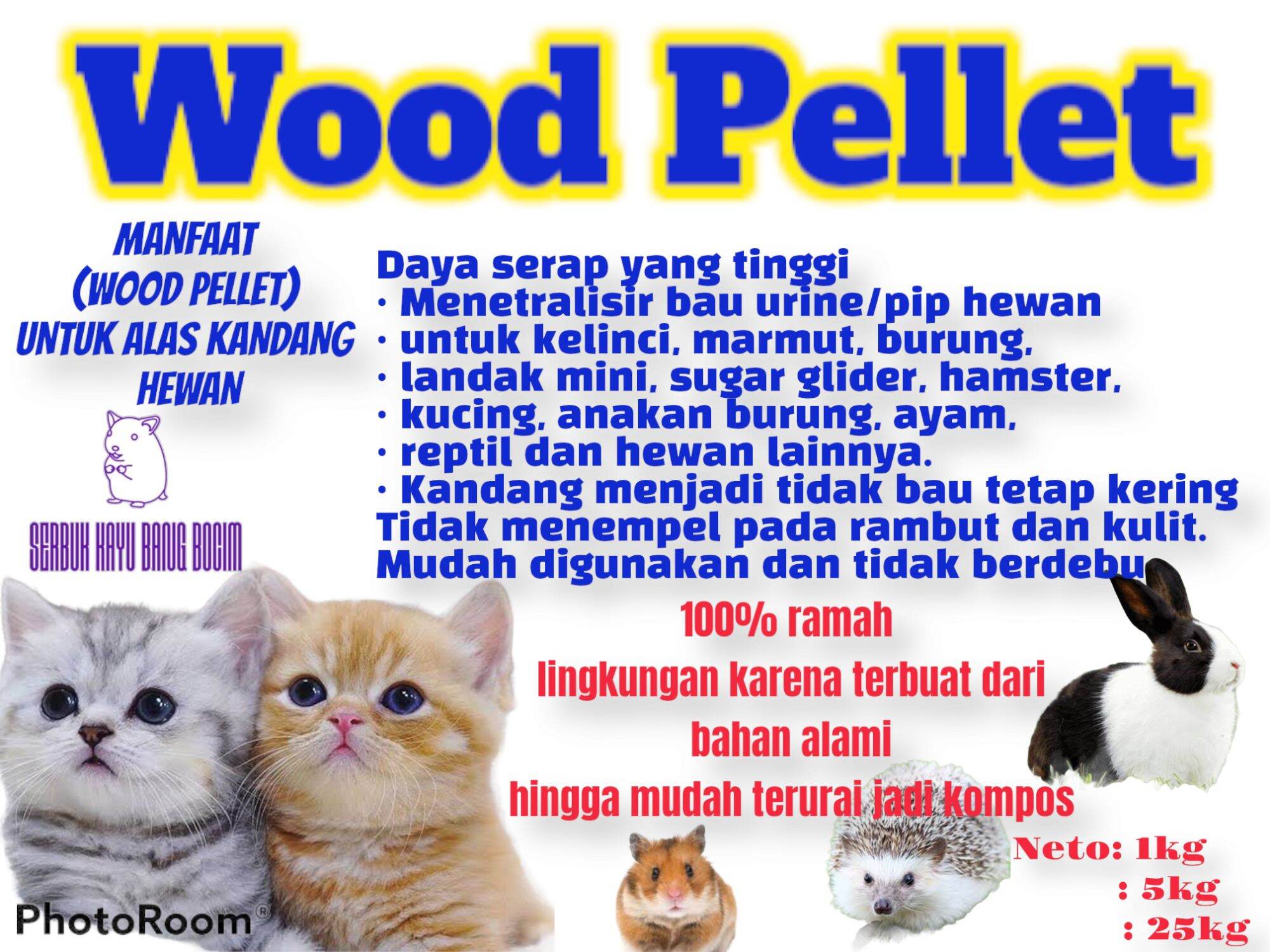 Wood Pellet 1kg | Lazada Indonesia