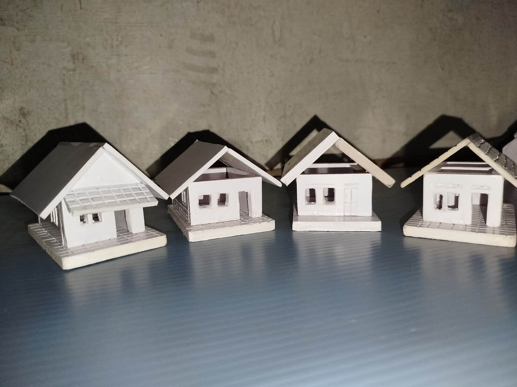 Miniatur Rumah dari PVC foam putih