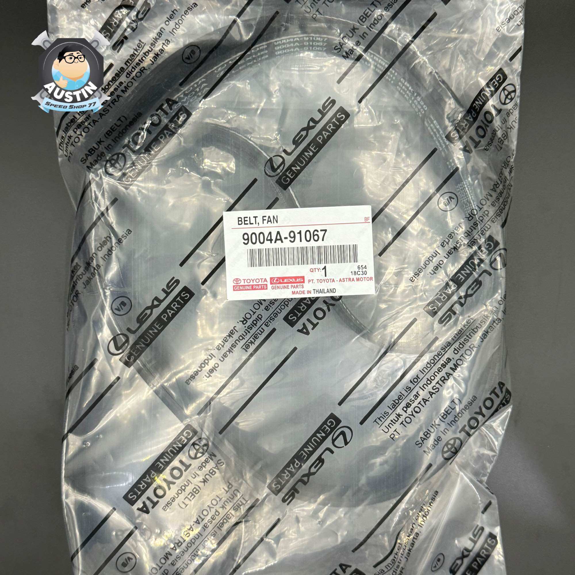 FANBELT / TALI KIPAS (FAN/VAN/V BELT) ALLNEW AVANZA,XENIA 9004A-91067 Harga  95,000 Ringgit*Penghantaran Percuma