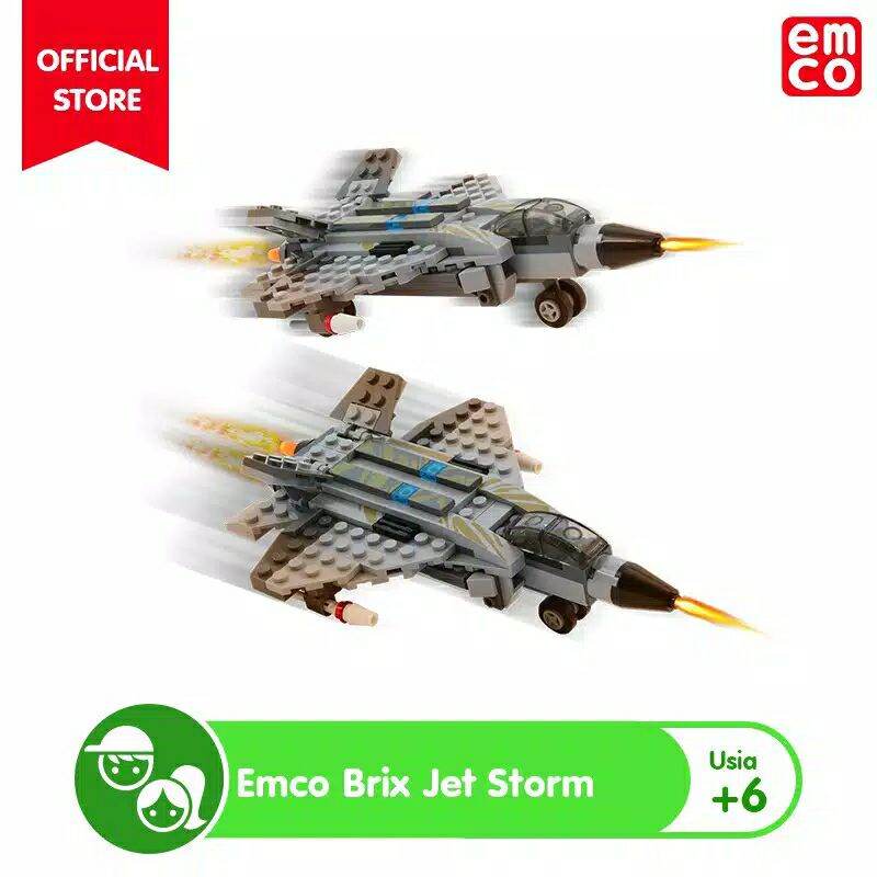 Lego Brix Emco Pesawat Jet Storm Lazada Indonesia