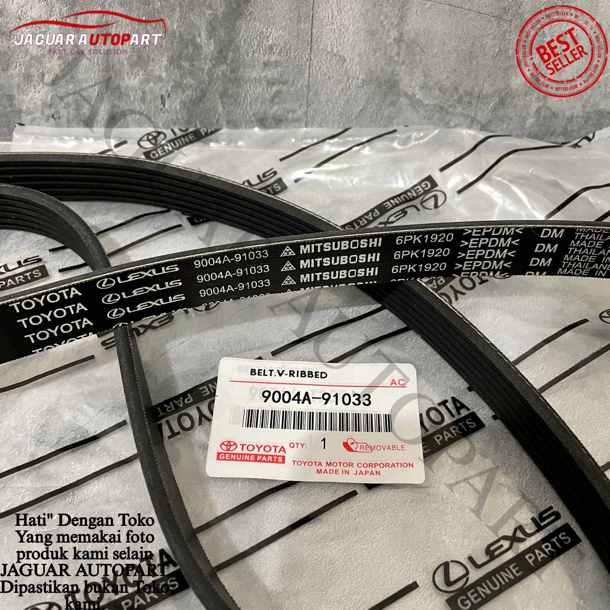 FAN BELT VAN BELT V-BELT TALI KIPAS AVANZA 1.5cc VELOZ RUSH TERIOS ORIGINAL 6PK1920 Harga 98,000 rupiah*Gratis Ongkir