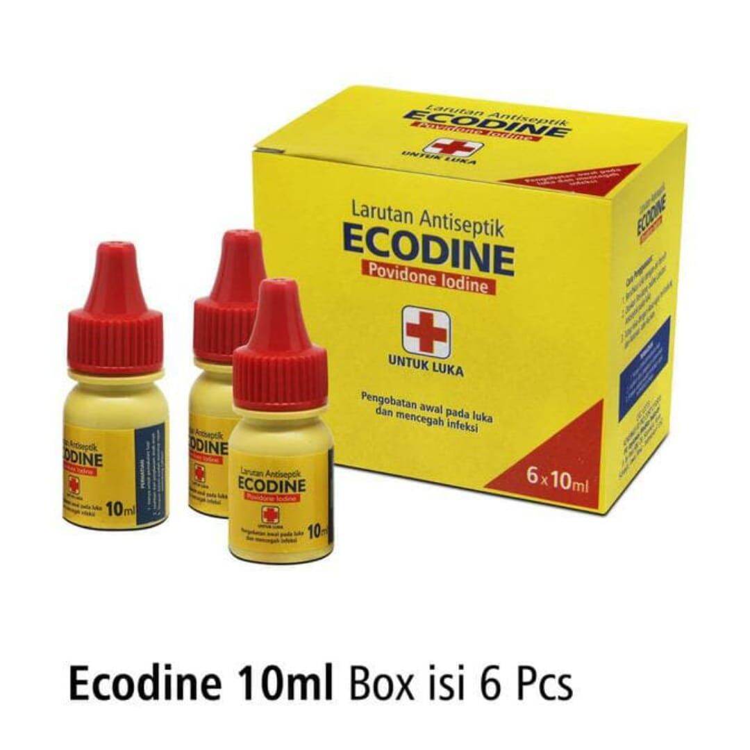 Ecodine Povidone Iodine 10ml Cairan Antiseptik Sama Seperti Betadin Lazada Indonesia