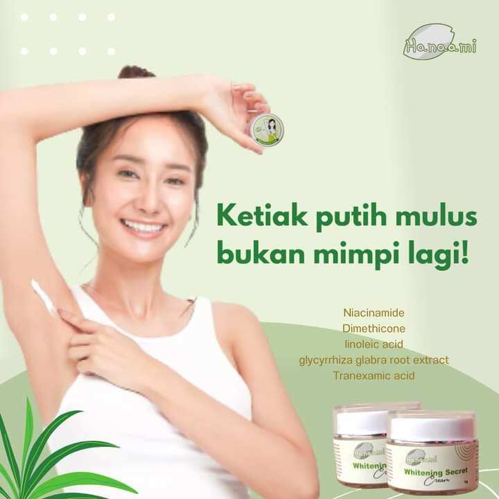 whitening secret cream/krim pemutih slengki/krim pemutih ketiak/krim pemutih area hitam/aman/bpom. 