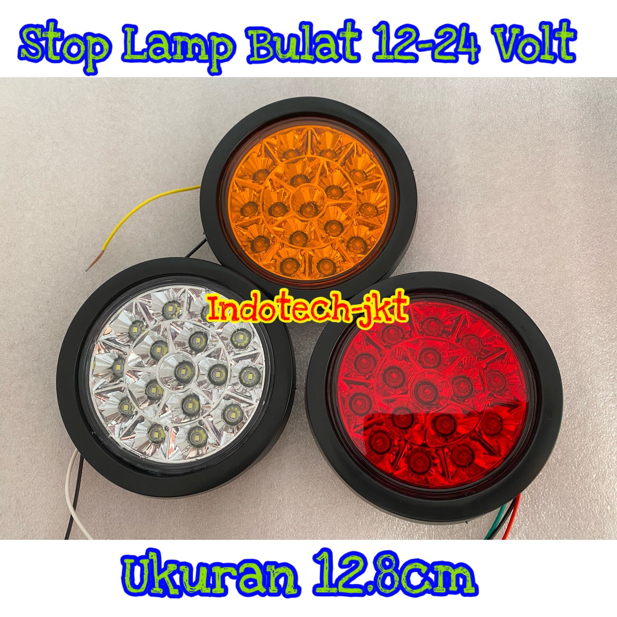 Stop Lamp Truk 24 Volt Model BULAT BIASA 16 LED Lazada Indonesia