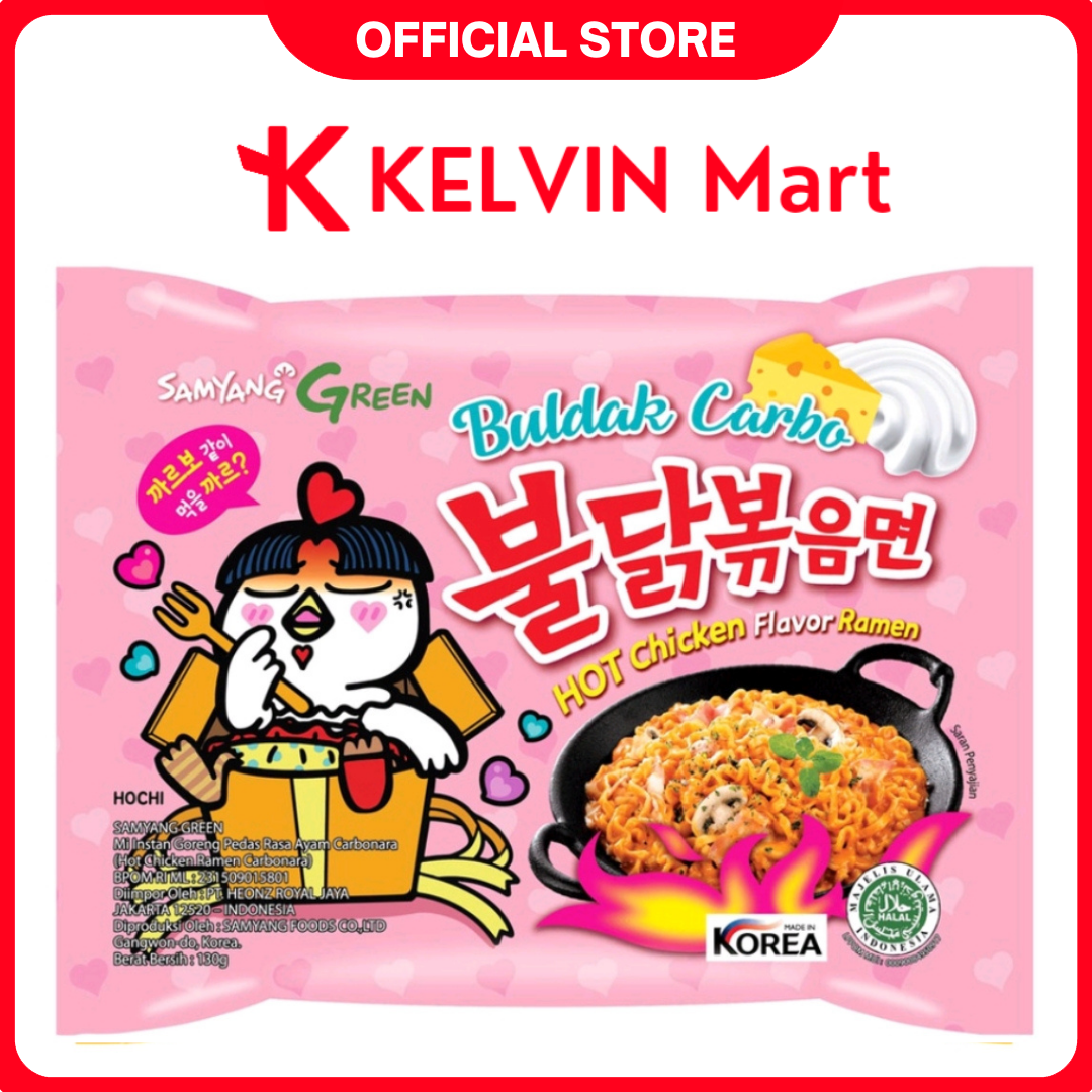 Mie Instant Samyang Hot Chicken Ramen Carbonara 130g Kelvin Mart