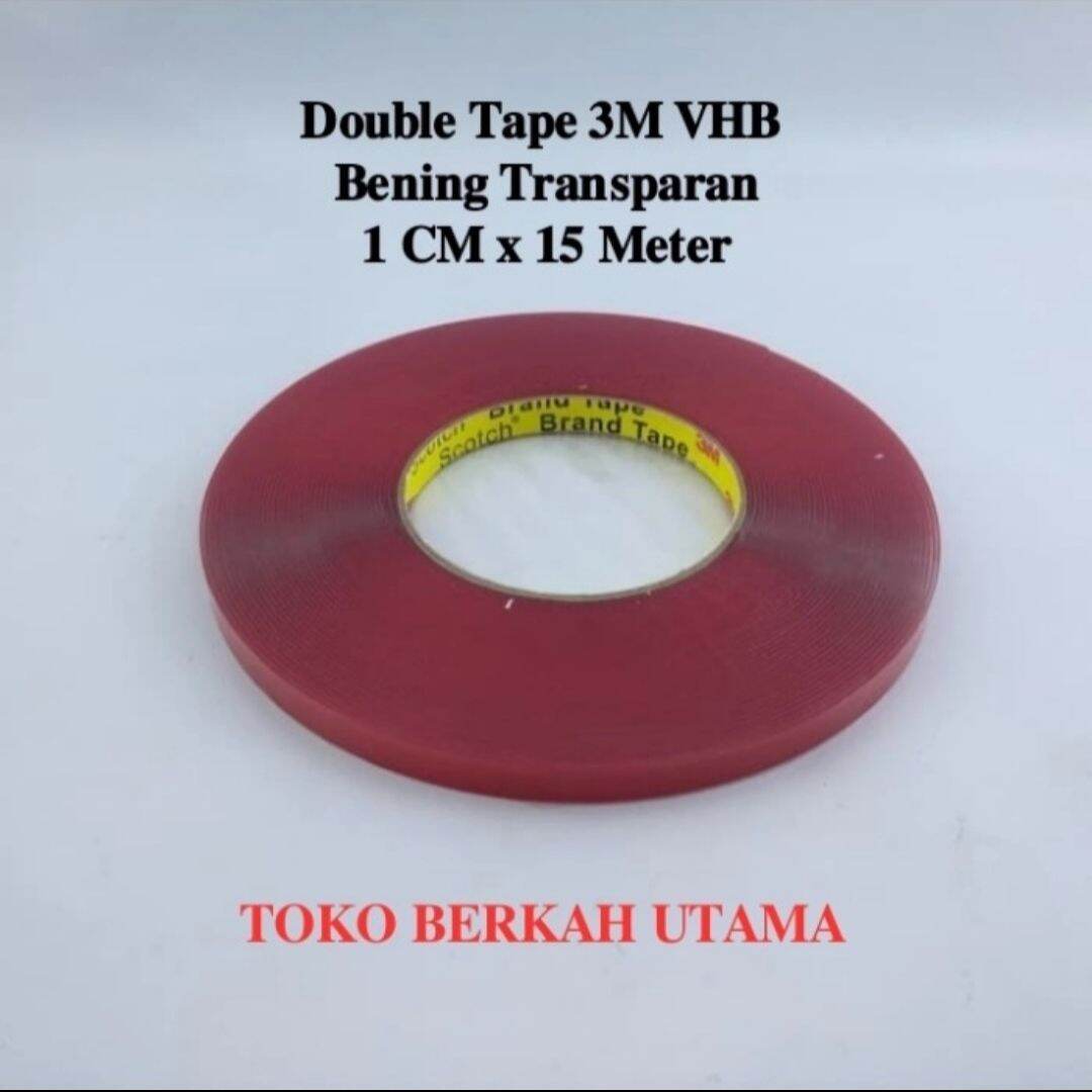 Double tape 3M VHB Transparan 1 cm x 15 meter Lazada Indonesia