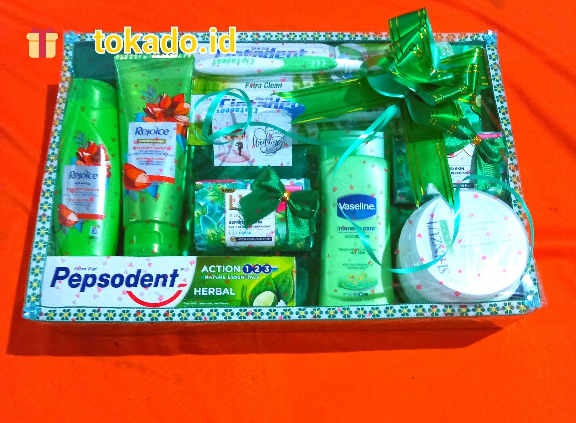 paket seserahan / hantaran kado pernikahan green edition