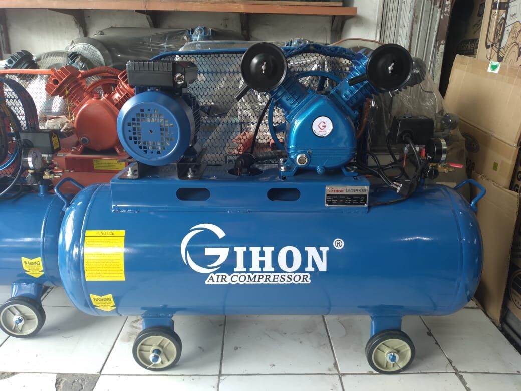 Kompresor GIHON 1HP +Dinamo Elektromotor 1HP listrik siap pakai Harga 5,150,000 rupiah*Gratis Ongkir