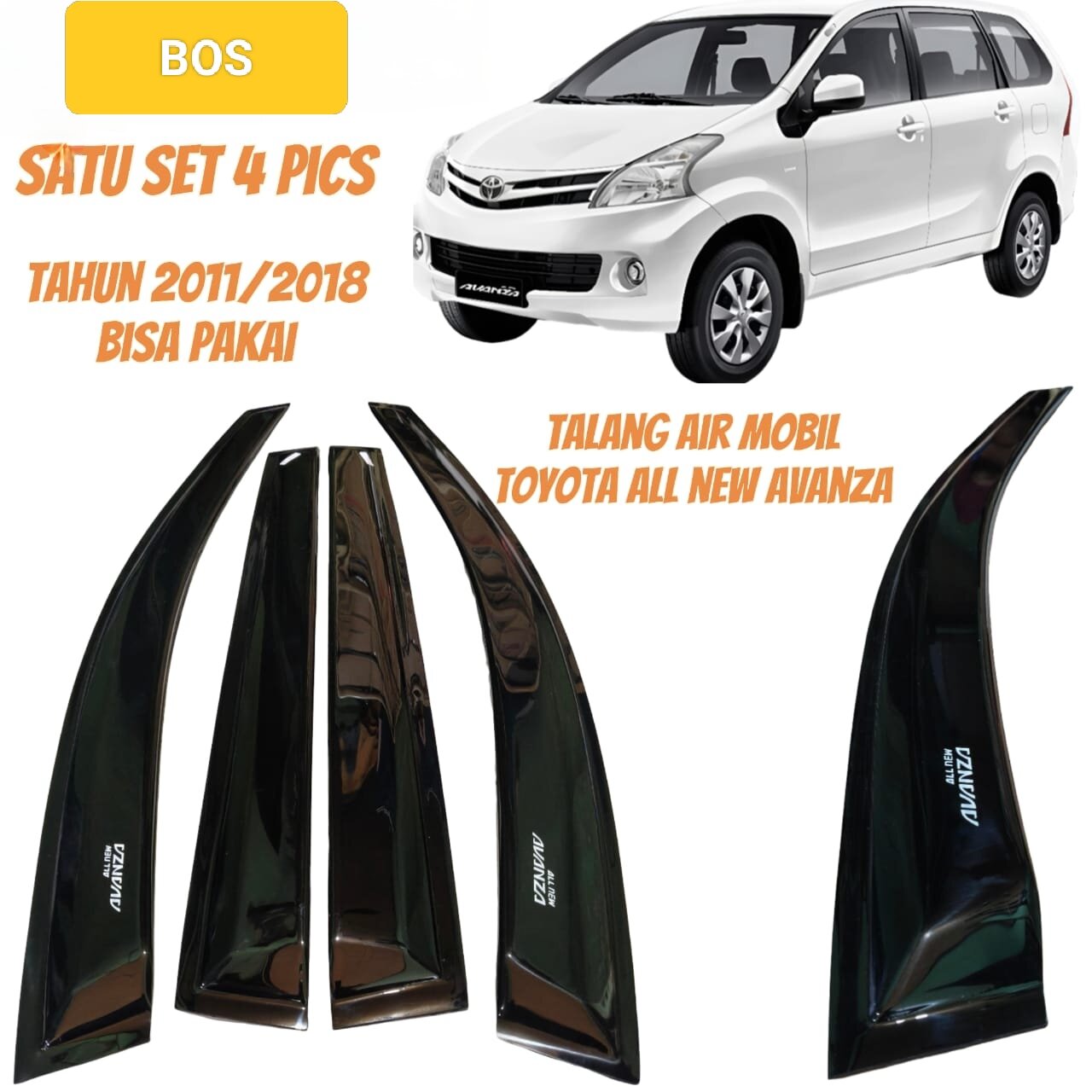 Water Gutters for Toyota All New Avanza Cars from 2012 2013 2014 2015 2016 2017 2018 Giá 120,000 Đồng*Miễn phí vận chuyển