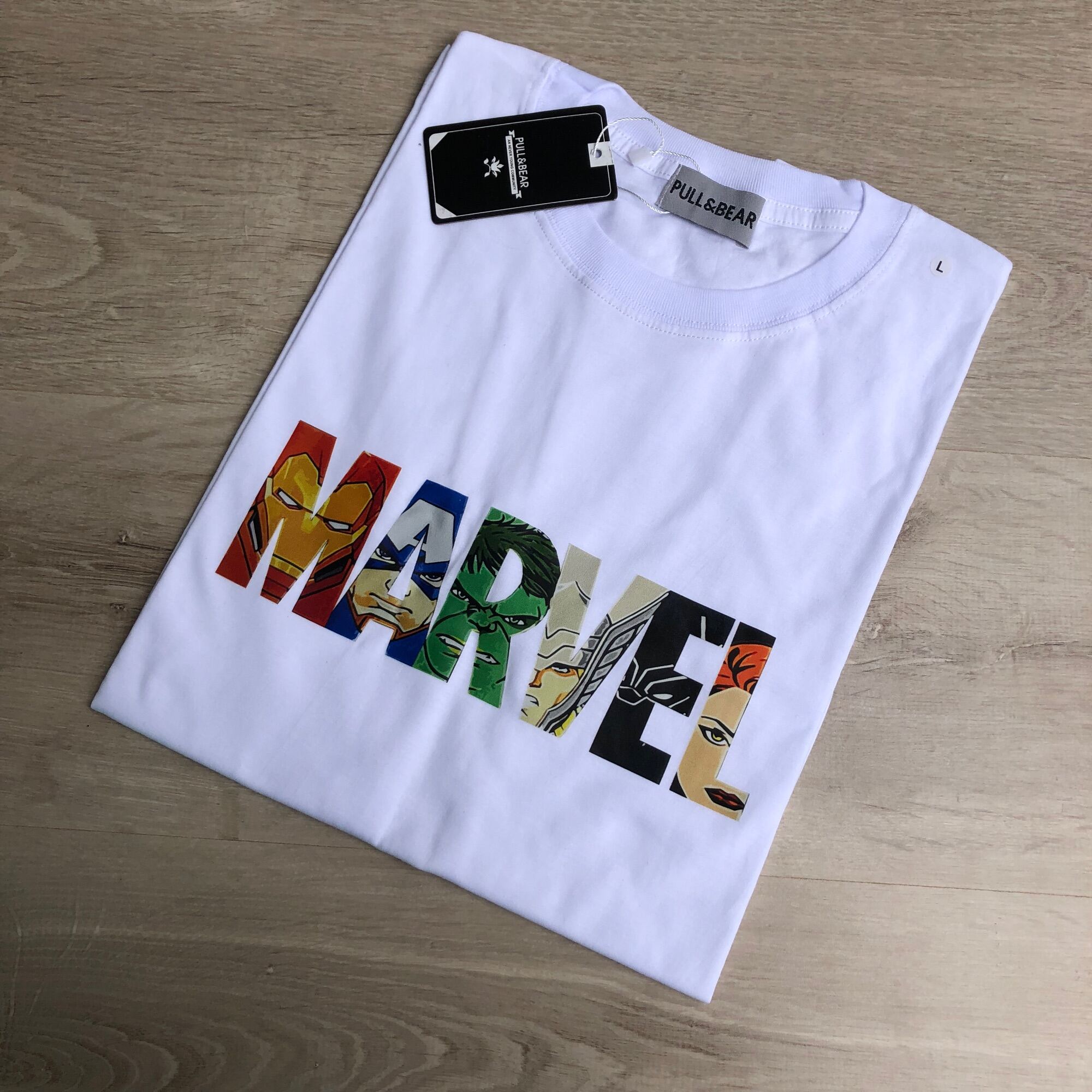 Kaos Marvel Avengers Pull&bear Baju Pull And Bear x Marvel Lazada