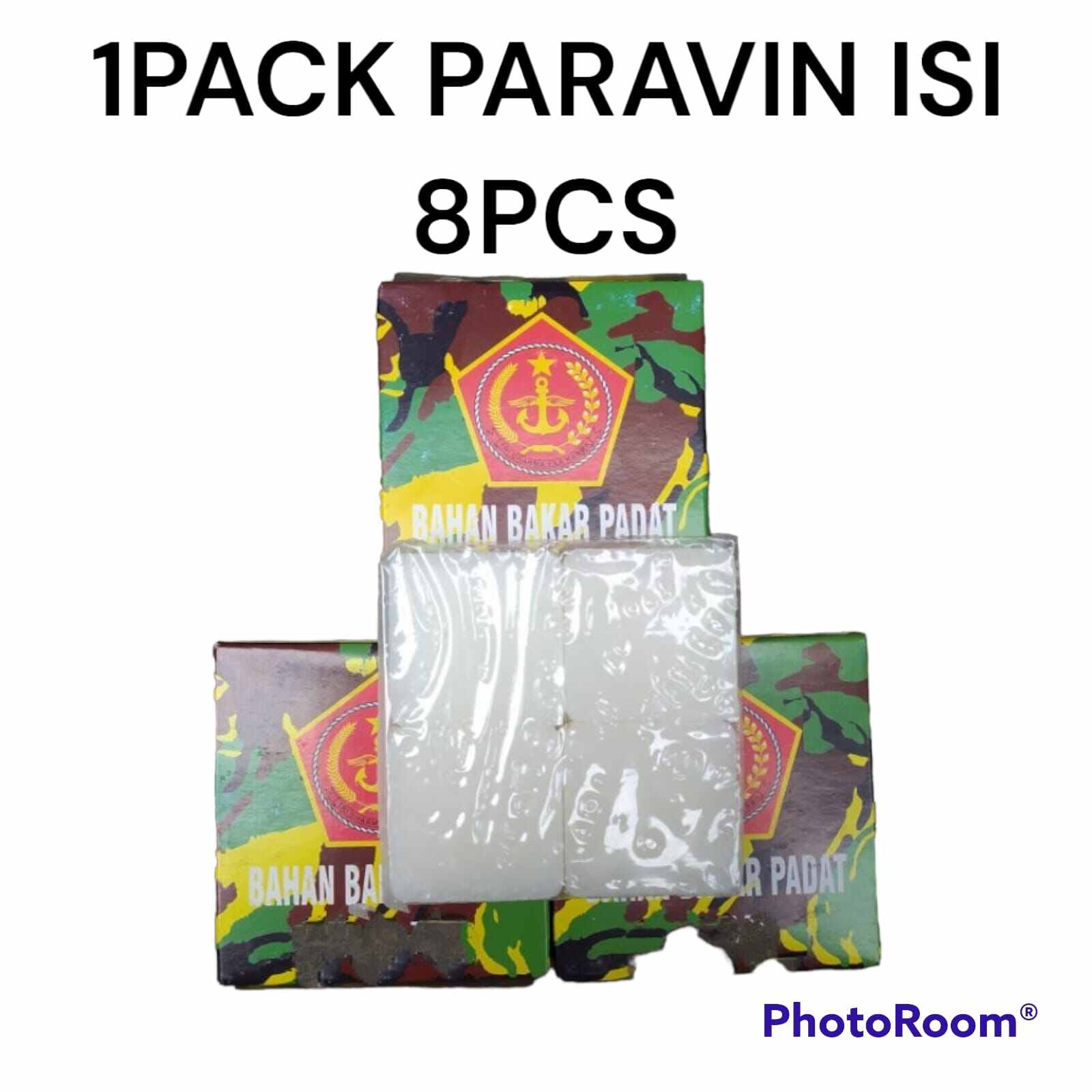 Bahan Bakar Padat Parafin Isi 8 Tablet - Paravin - Paraffin - Parafin -  Parafin Padat - Parafin Wax