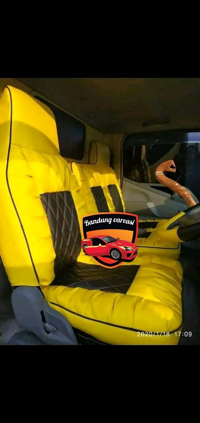 sarung jok mobil truk canter 125 vareasi / cover jok mobil truk canter / vareasi sarung jok mobil truk canter murah / sarung jok mobil dam truk canter Harga 765,000 rupiah*Gratis Ongkir