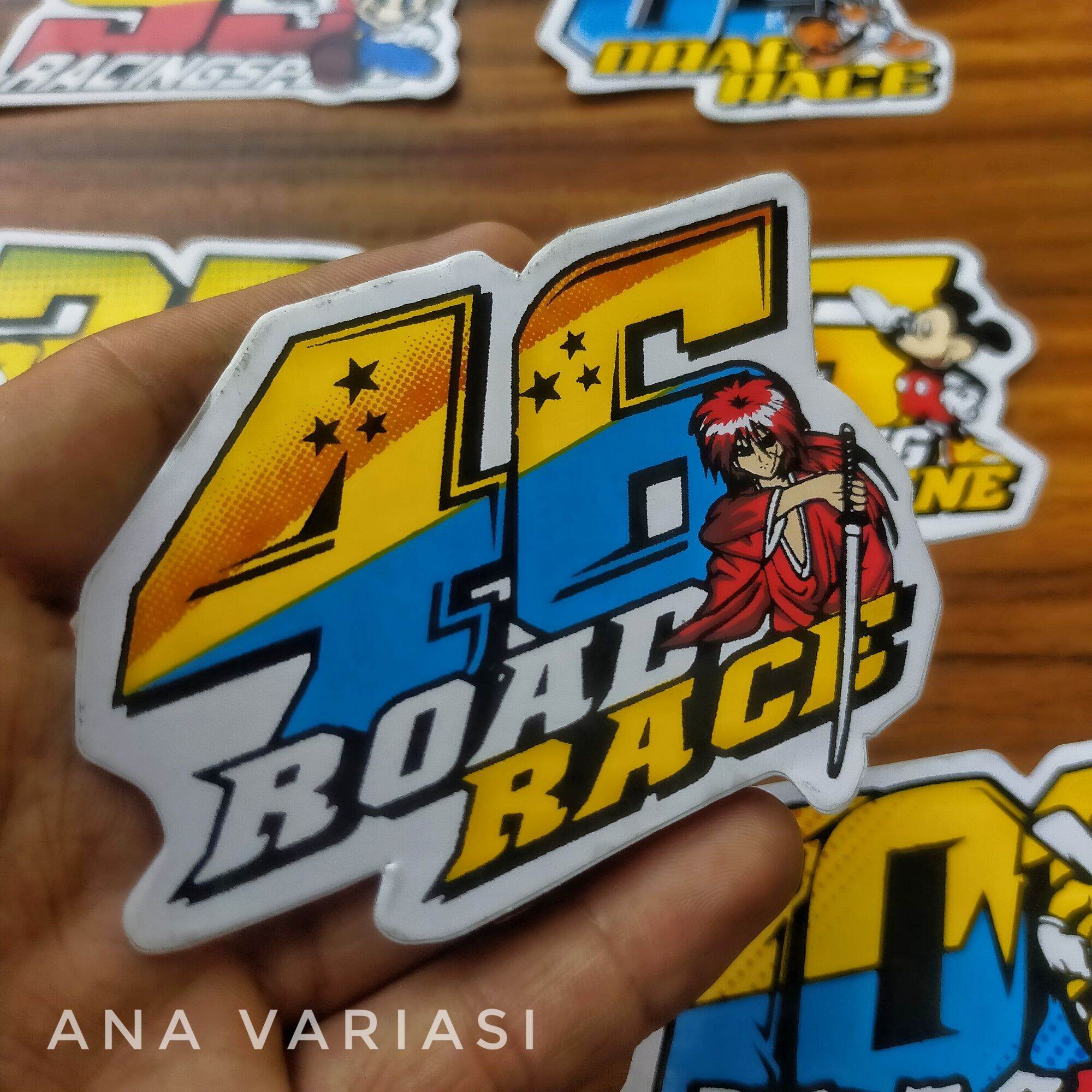 stiker angka road race isi 100 stiker motor thailok isi 100 stiker ...