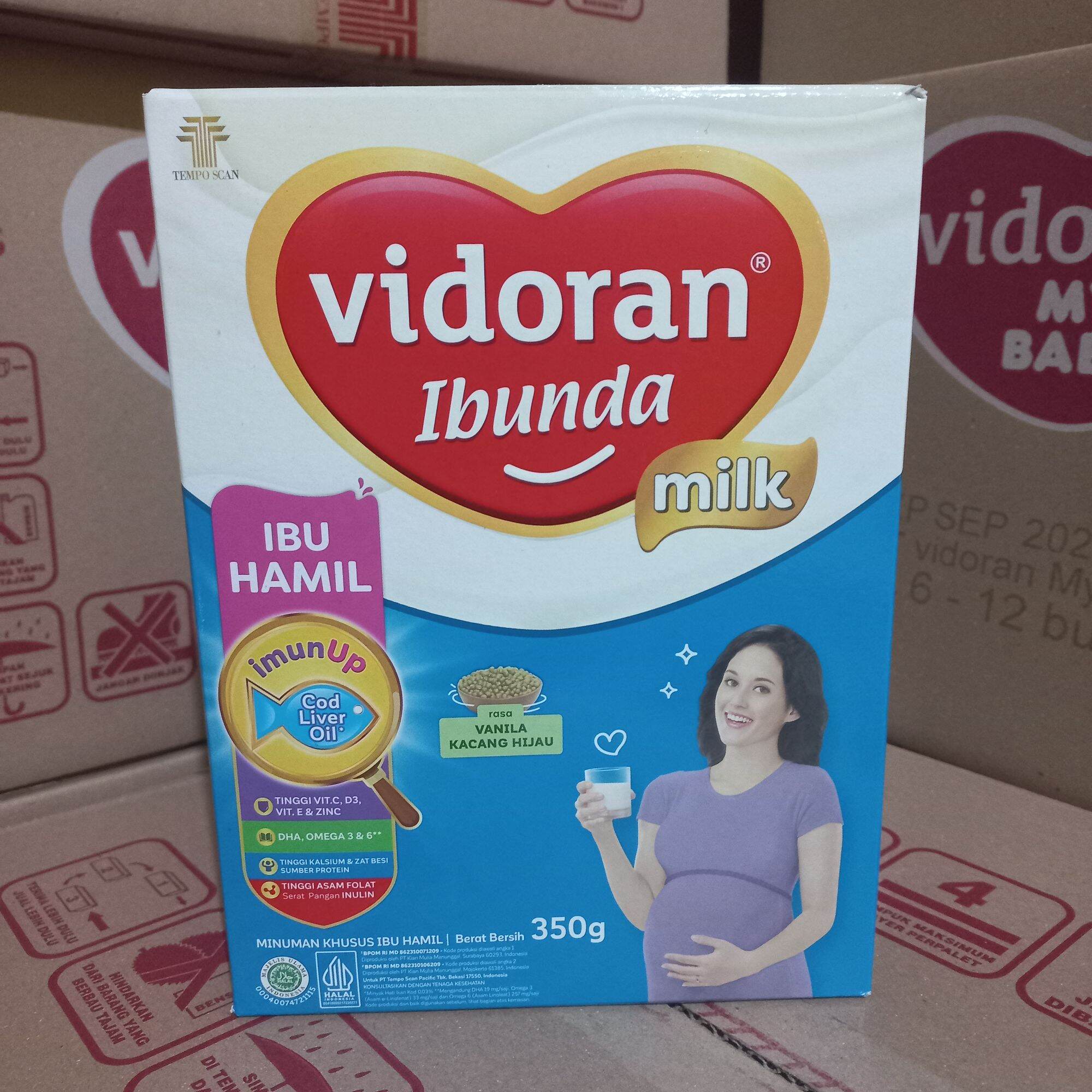 Vidoran ibunda hamil vanila kacang ijo 350gr
