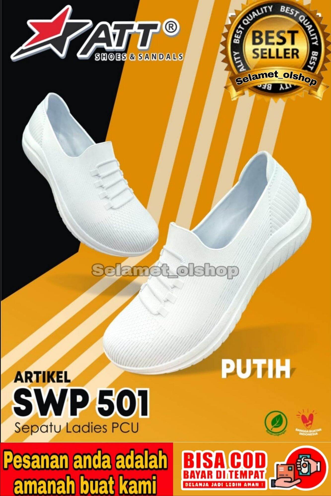 Beli Sepatu Putih Karet Slip On Wanita Medis Online Harga Terbaik