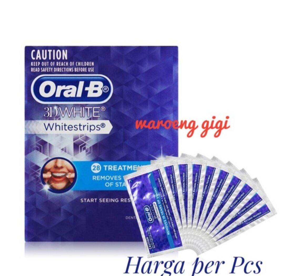 (Harga Per Sachet) Oral B Whitening Strips Whitestrip White Strips ...