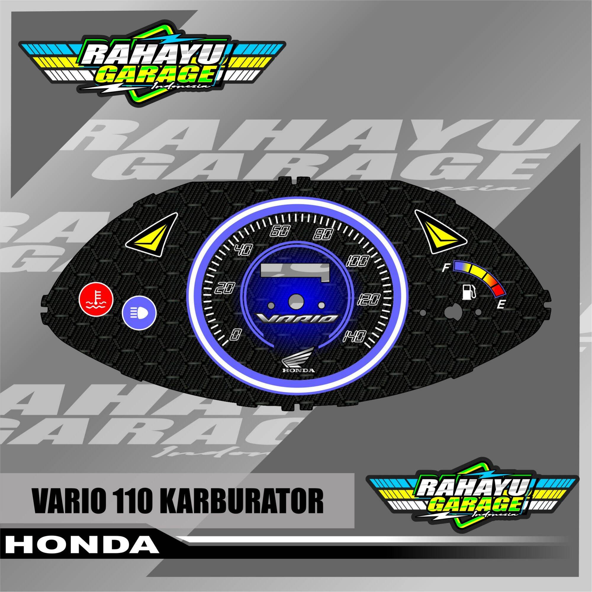 papan speedometer custom vario 110 karbu panel spido meter custom vario ...