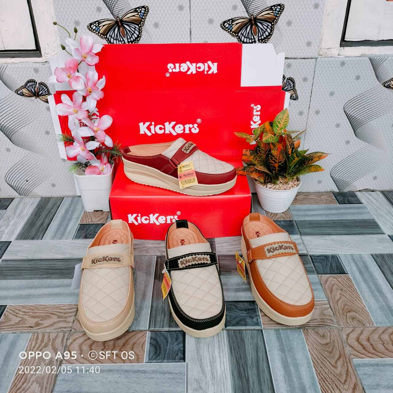 WEDGES KICKERS SELOP DUA WARNA WEDGES KICKERS 5 CM WEDGES