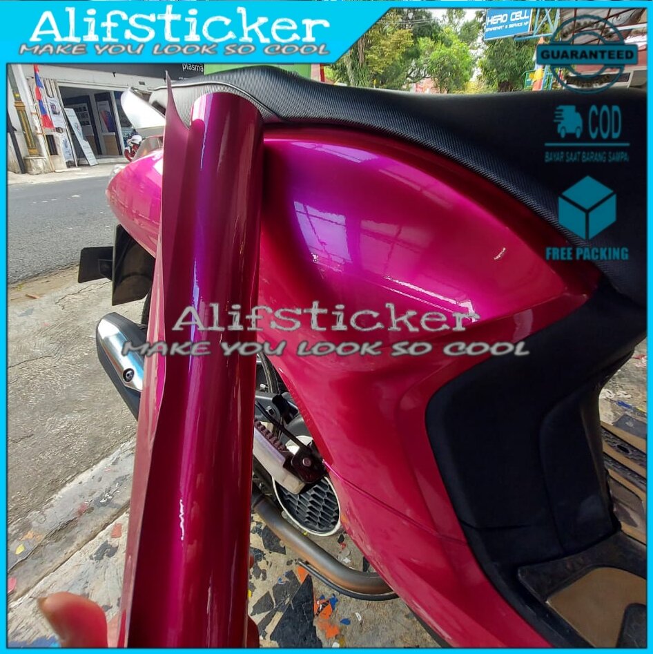 Stiker Skotlet Pink Metalik Candy Lbr 45cm X P100cm Lazada Indonesia